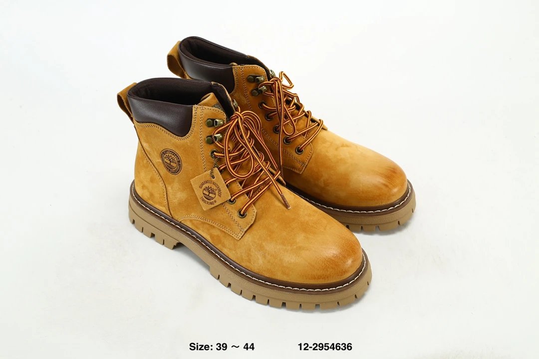 Men's Leather Ankle Boots Amber - Gallery Image 8 - Detailed View