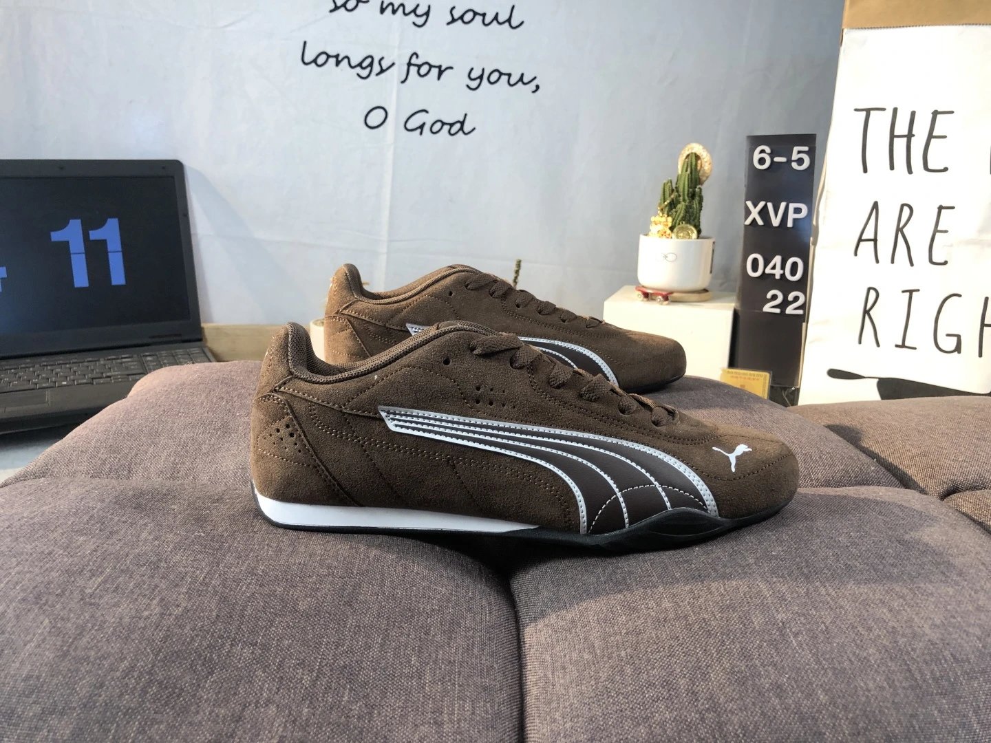 Puma Racing Sneakers Brown White - High Quality Product Image - Cnfans