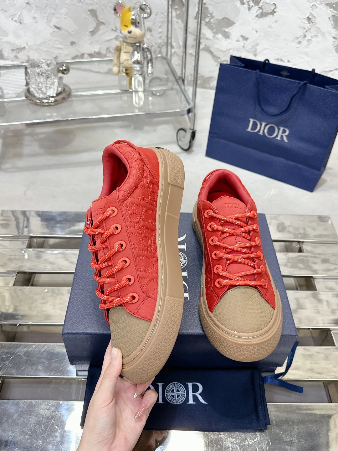 Canvas Sneakers Casual Modern Rust - Gallery Image 2 - Detailed View