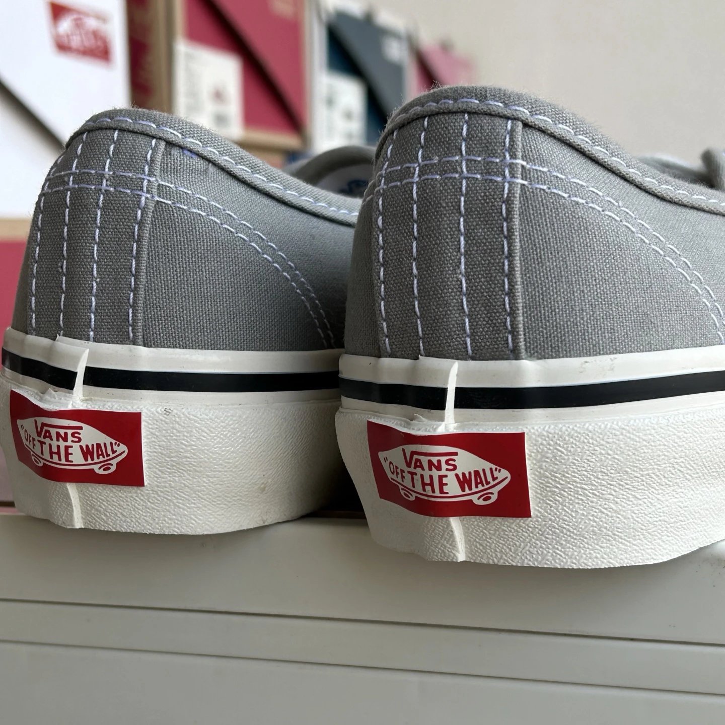 Low Top Canvas Skate Shoes Smoky Grey - Gallery Image 6 - Detailed View