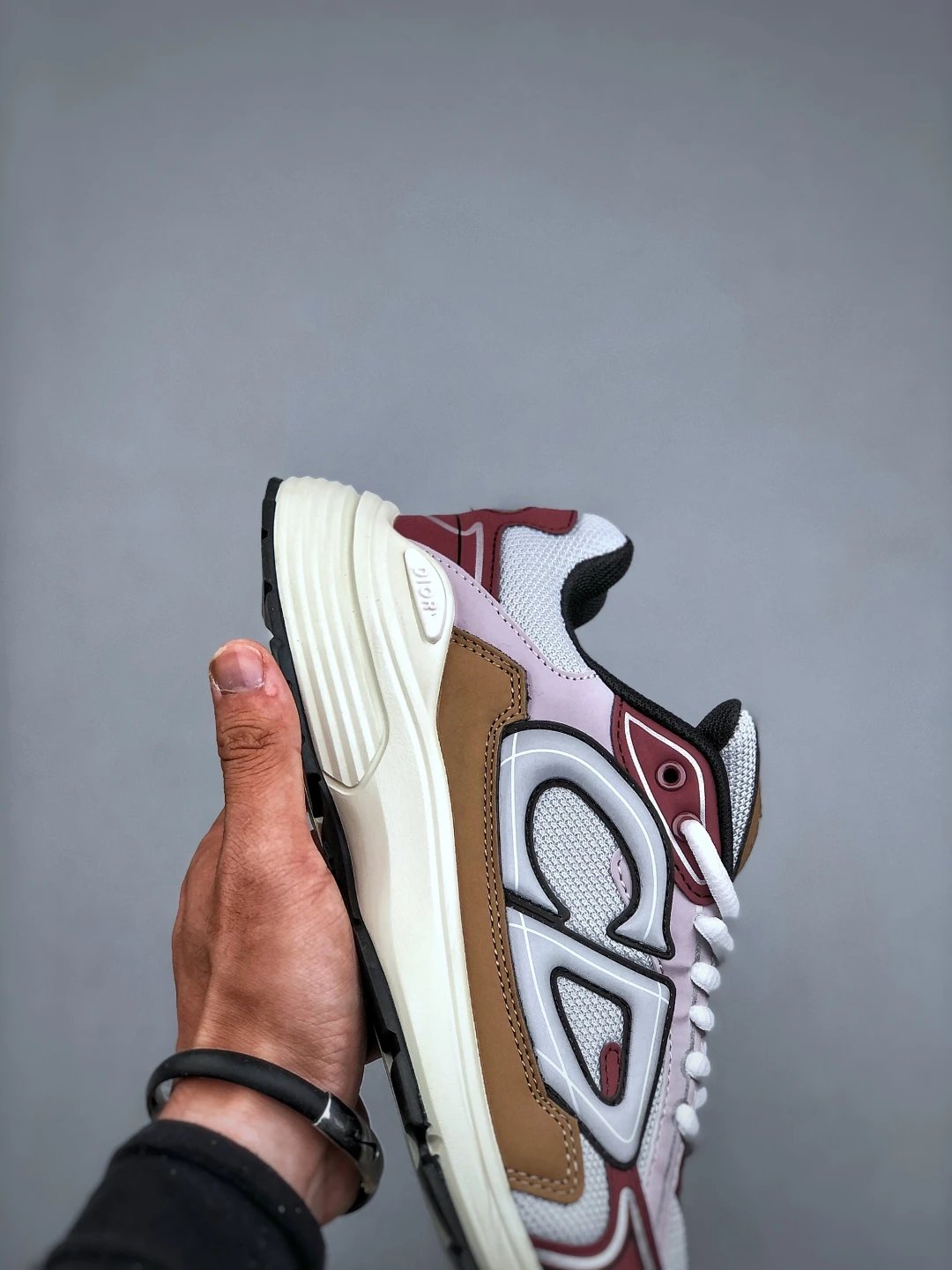 Dad Sneakers, Mesh, Taupe - Gallery Image 6 - Detailed View