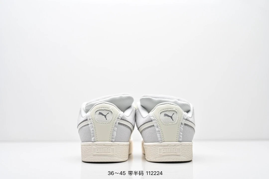 PUMA Suede Sneakers Grey White - Gallery Image 7 - Detailed View