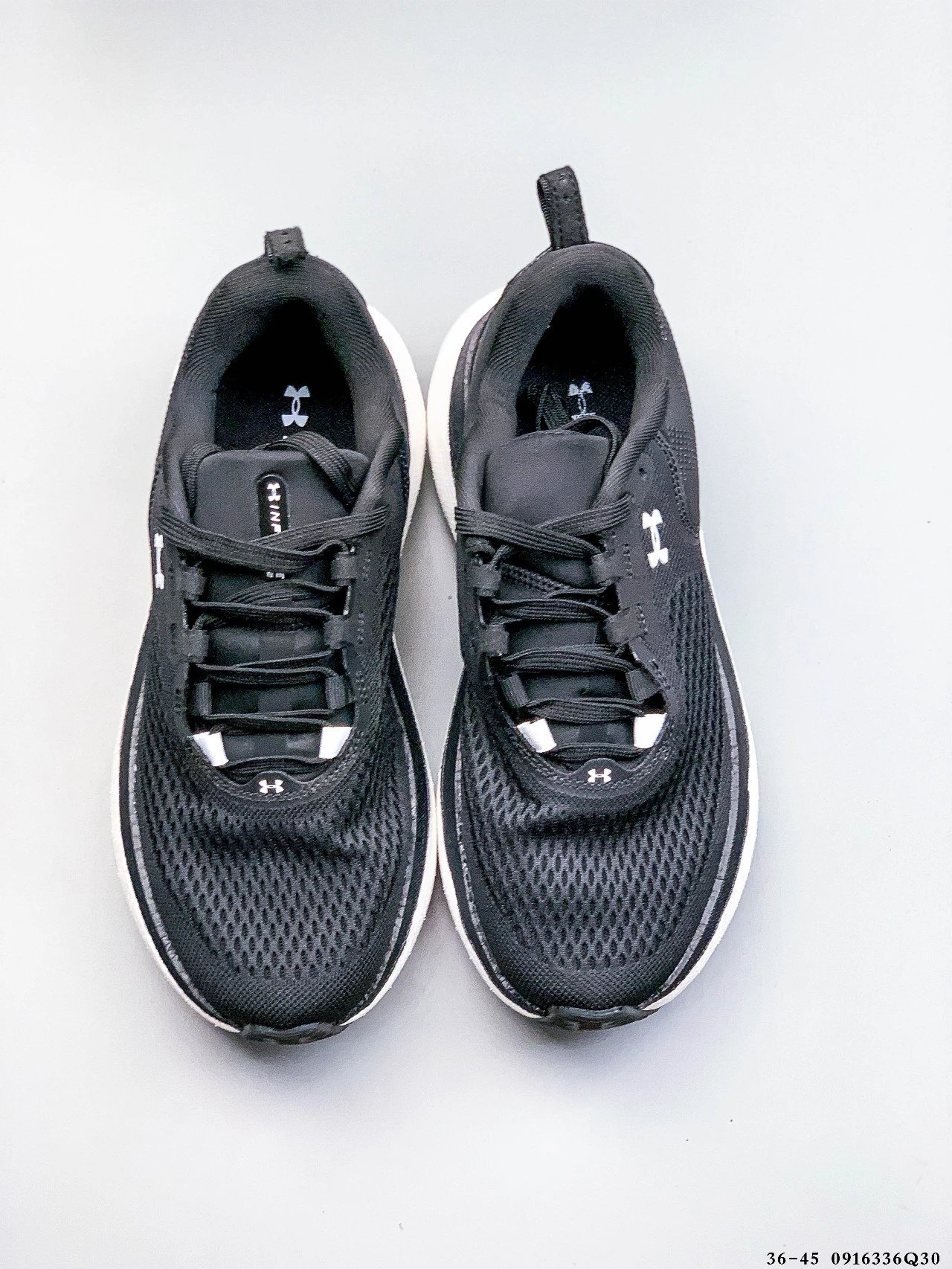 Infinite Elite Mesh Running Shoes Ebony Black - Gallery Image 9 - Detailed View
