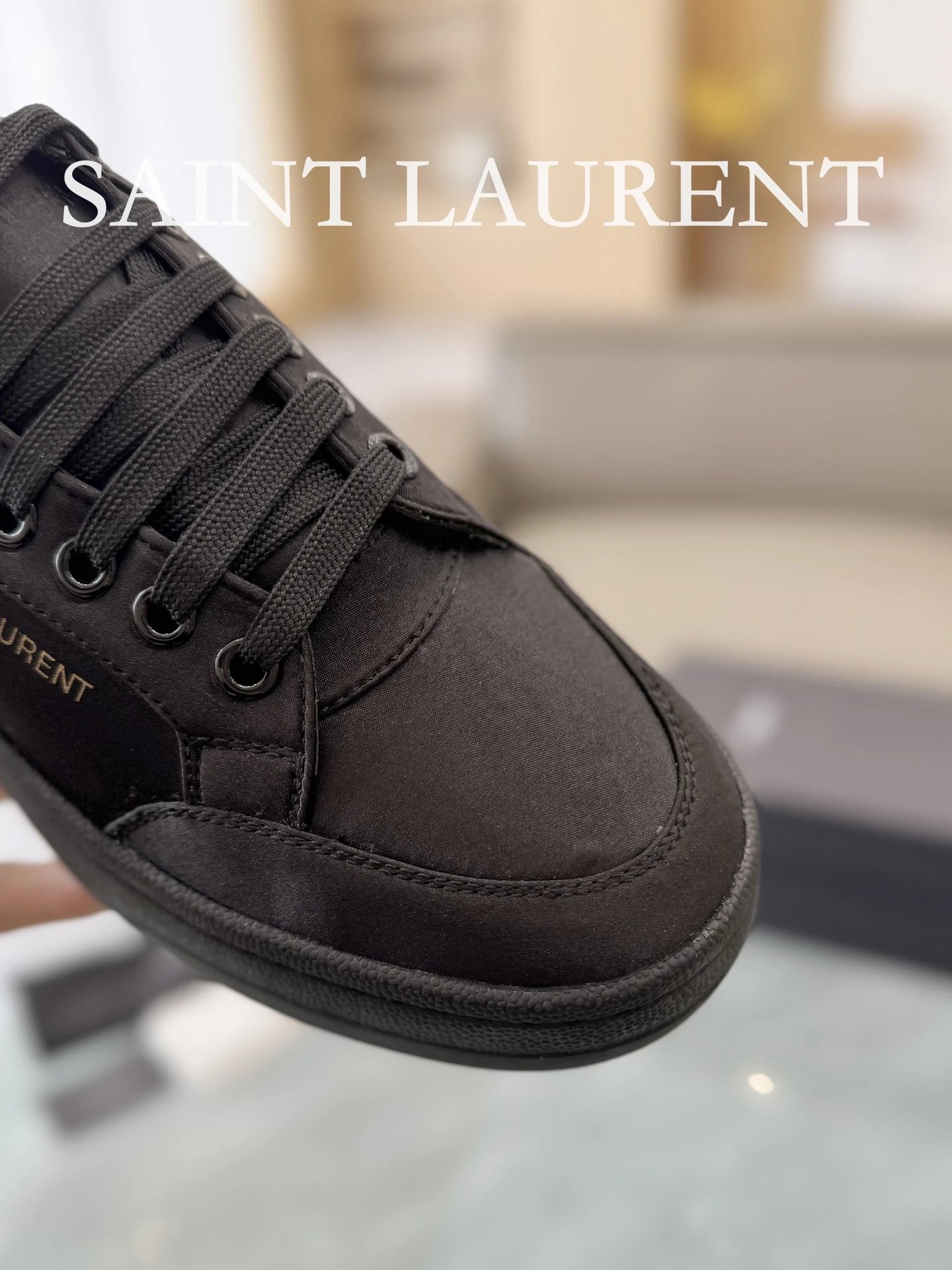 Saint Laurent Sneakers Black - Gallery Image 9 - Detailed View