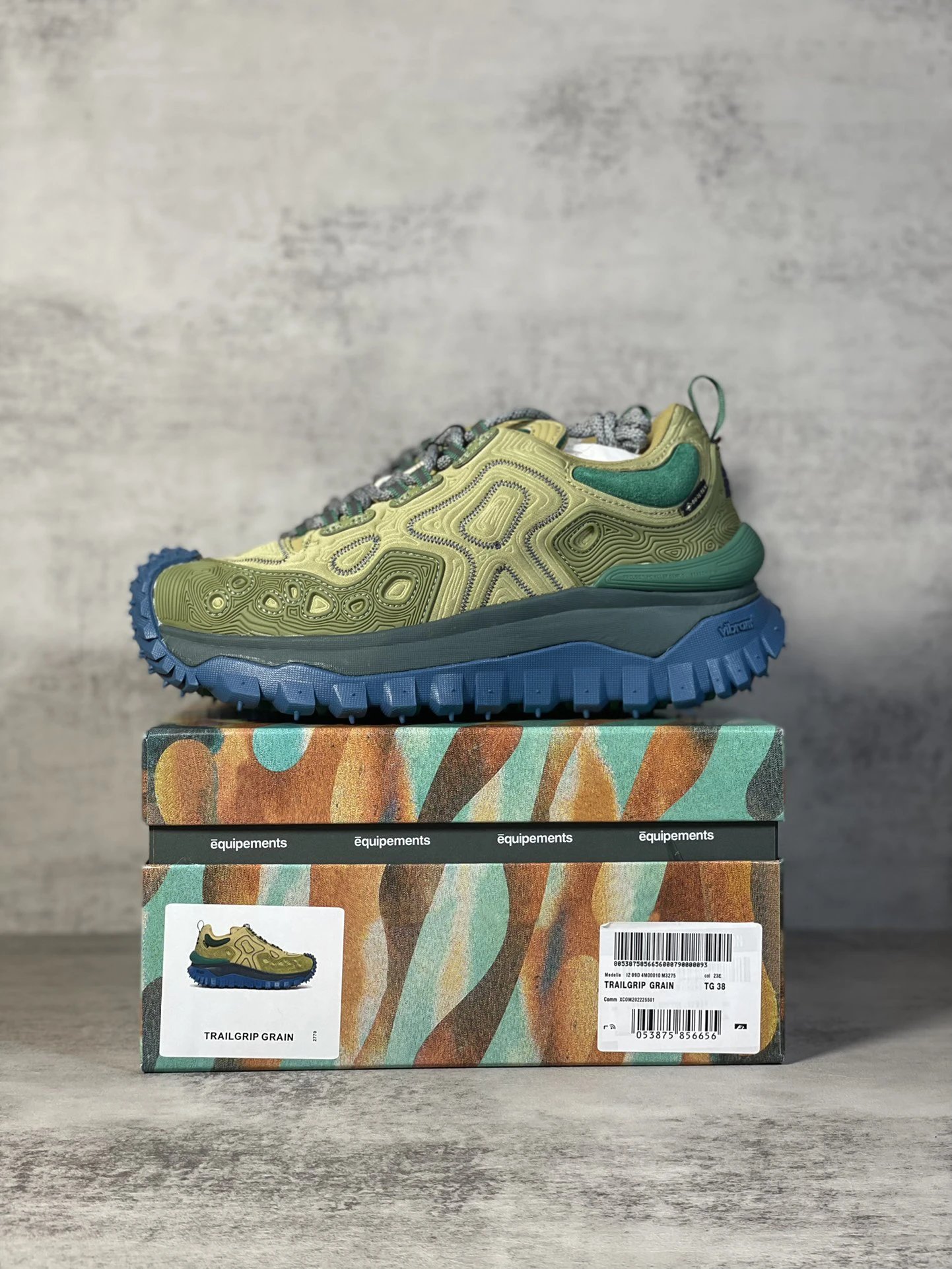 Moncler Trailgrip GTX Hiking Shoes Green - Gallery Image 9 - Detailed View