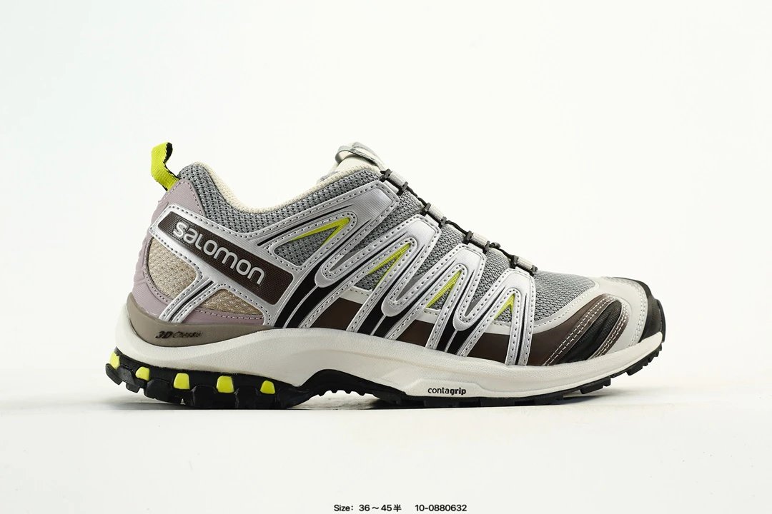 Trail Running Shoes with Advanced Chassis Pale Grey - Salomon - Cnfans - $41.94