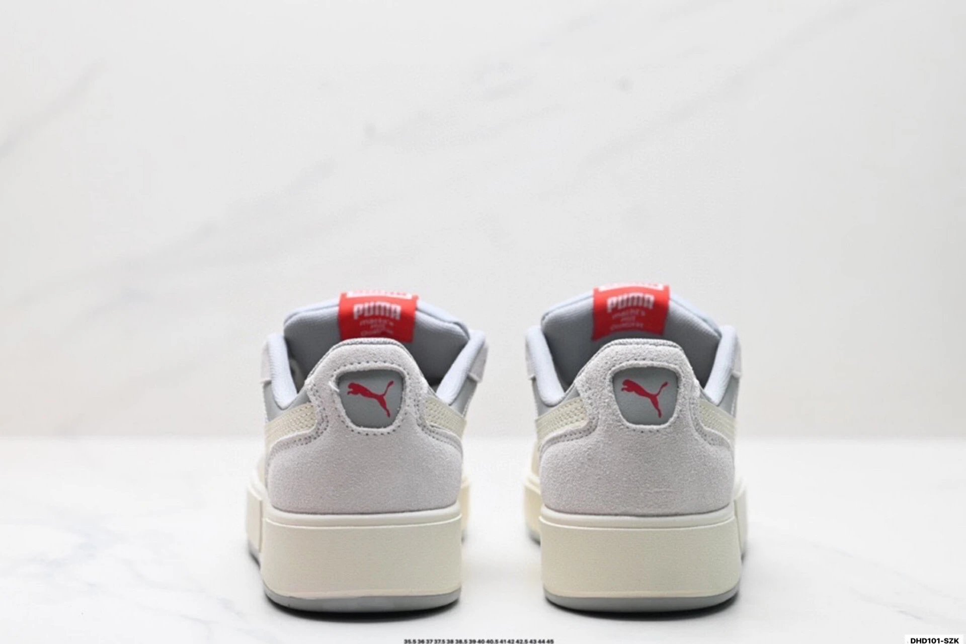 PUMA LX Court Low Denim Sneakers Light Gray - Gallery Image 6 - Detailed View