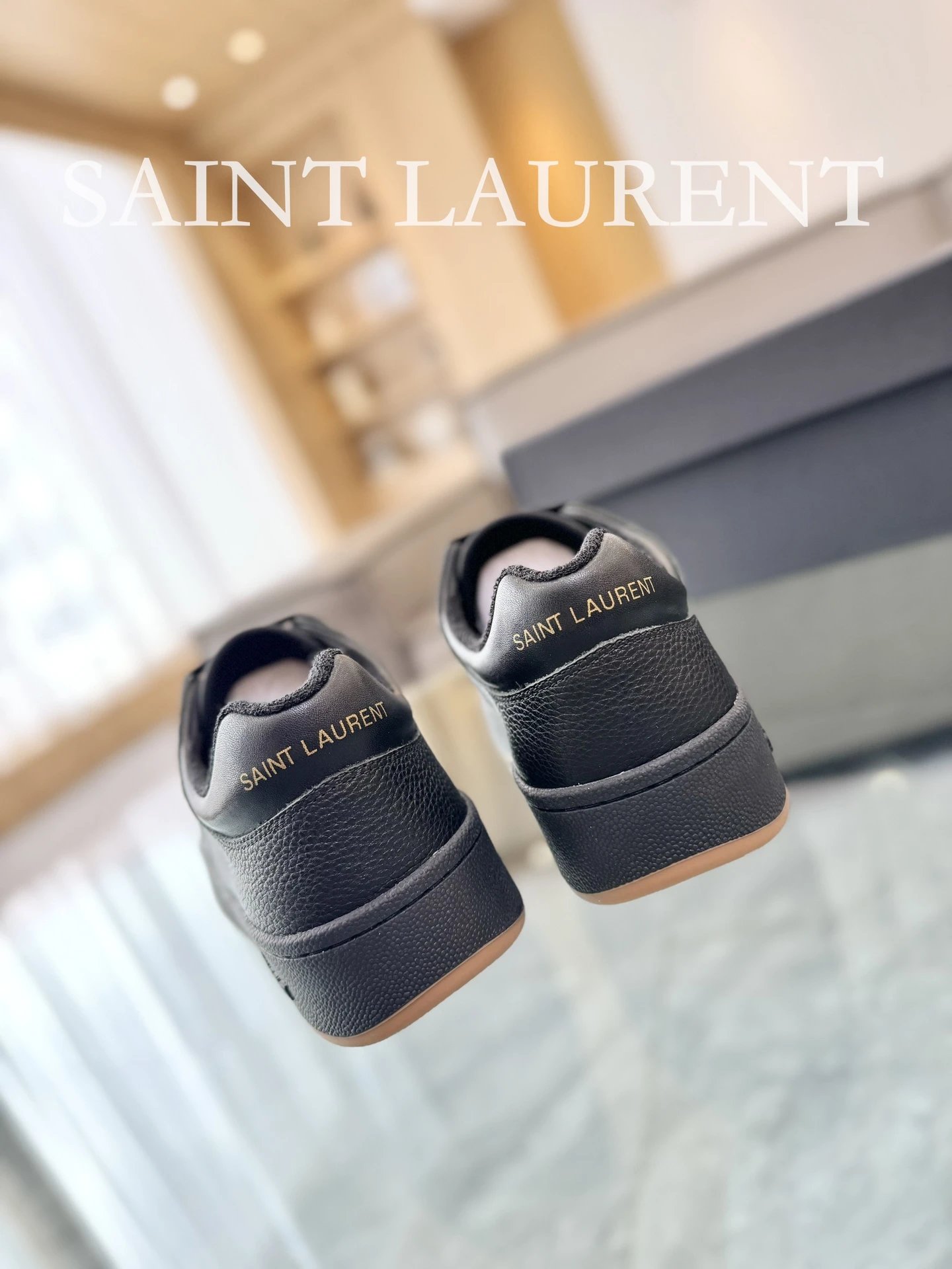 Saint Laurent Black Sneakers - Gallery Image 8 - Detailed View