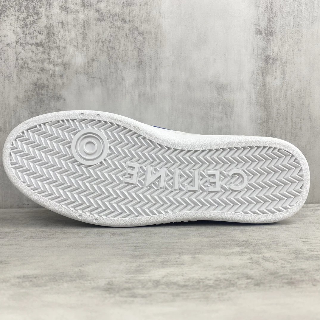 CT-10 Low Top Leather Sneakers Summer White Sapphire - Gallery Image 8 - Detailed View