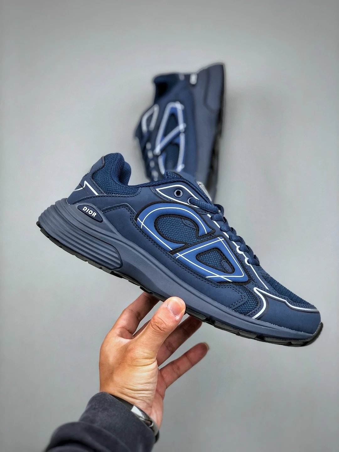 Dad Sneakers B30 Series Onyx Blue - Gallery Image 4 - Detailed View