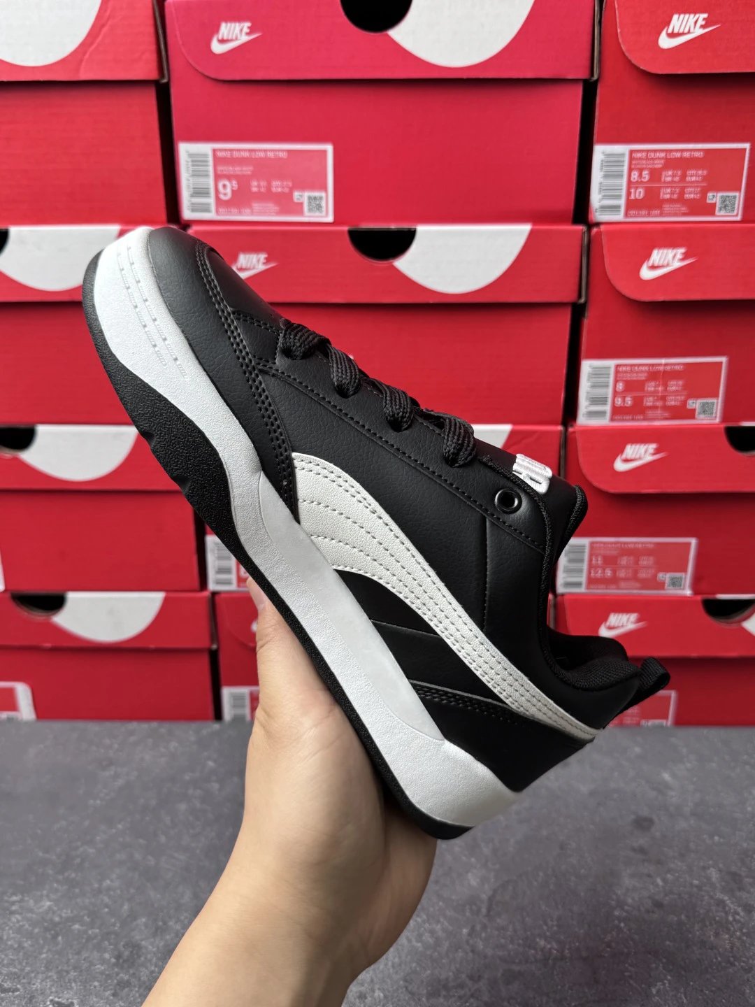 Puma Bread Sneakers Black White - Gallery Image 9 - Detailed View