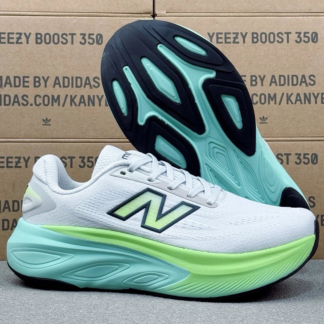 Lightweight Knit Running Shoes in Mint - Gallery Image 2 - Detailed View