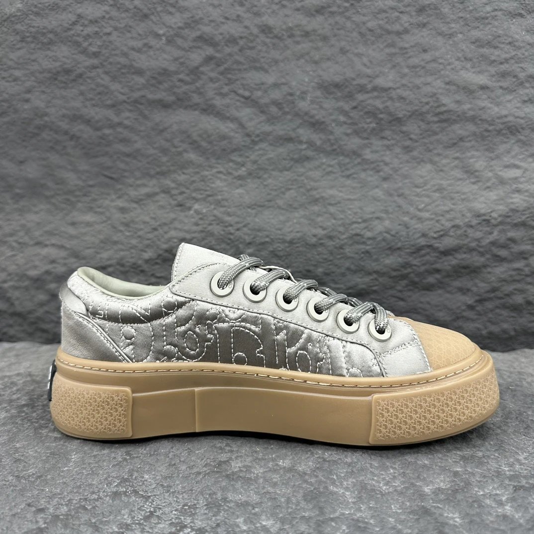 Cotton Sneakers Oblique Dove - Gallery Image 9 - Detailed View