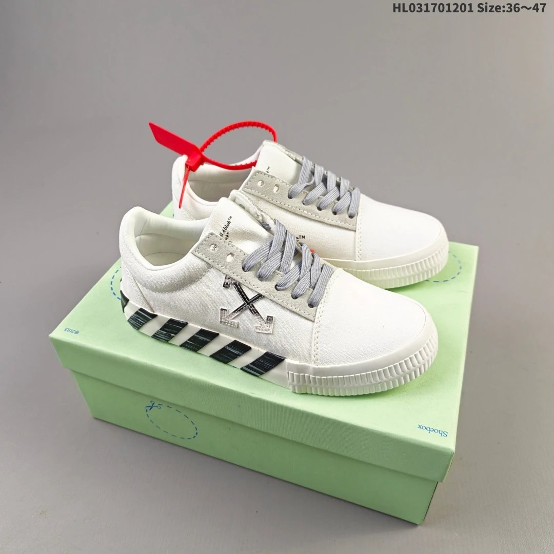 Vulcanized Striped Low Top Canvas Sneakers Ivory Green - Gallery Image 3 - Detailed View