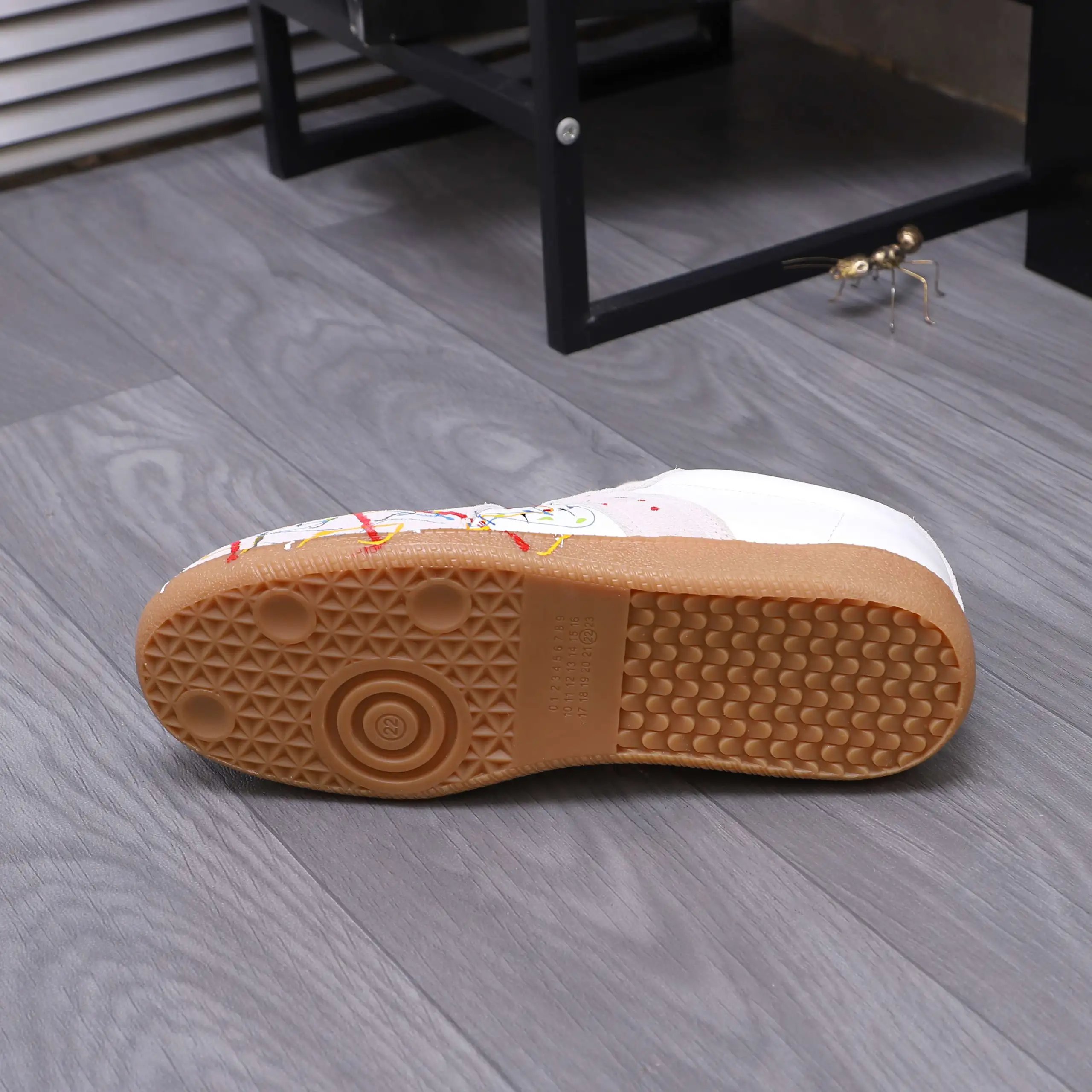 Maison Margiela Colorful Splash Sneakers White - Gallery Image 8 - Detailed View