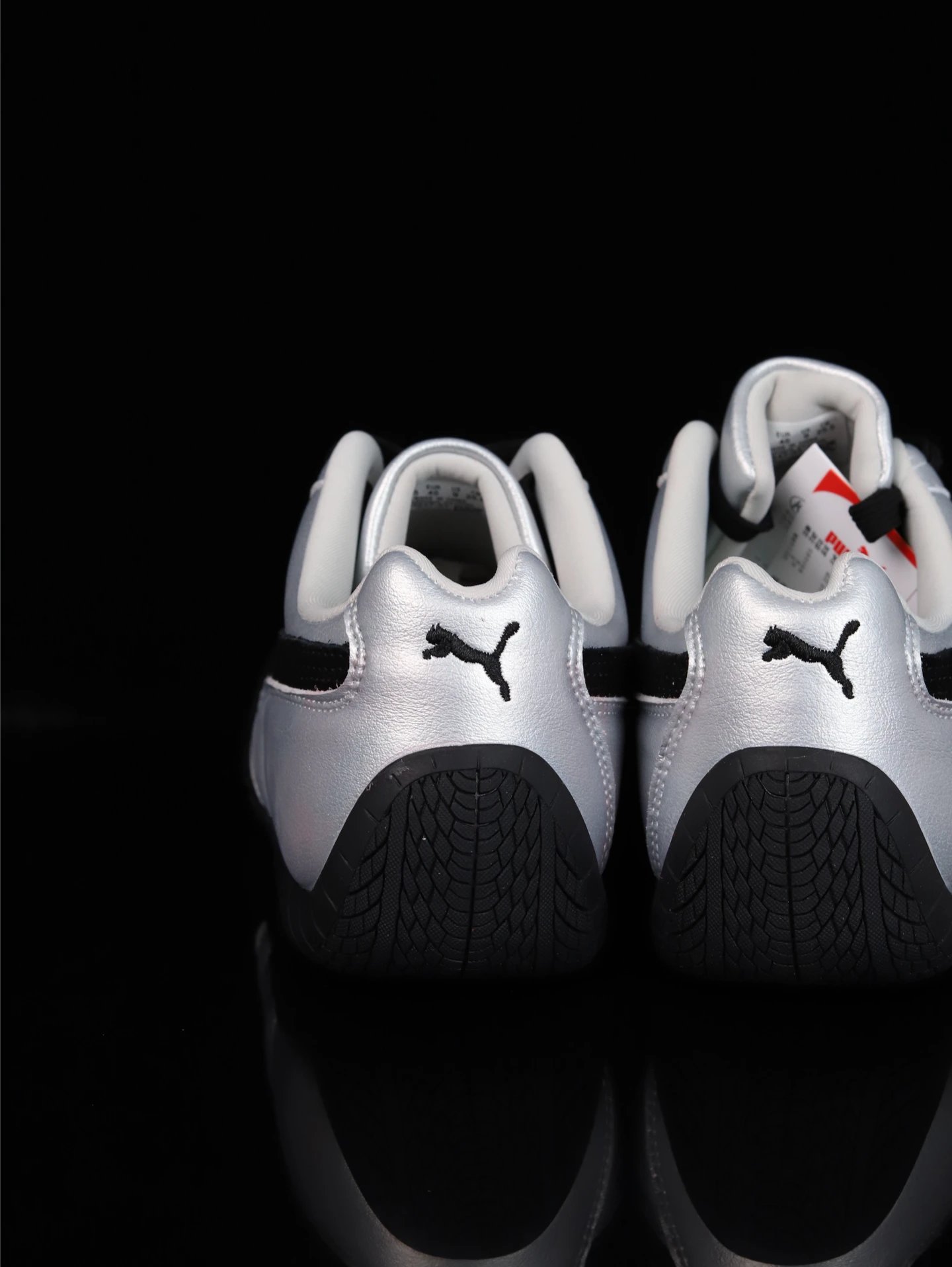 Puma Roma M Motorsport Sneakers Silver Black - Gallery Image 4 - Detailed View