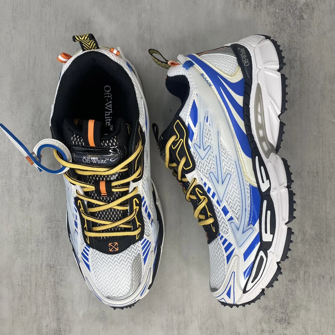 Retro Mesh EVA Running Sneakers White Sapphire - Gallery Image 3 - Detailed View