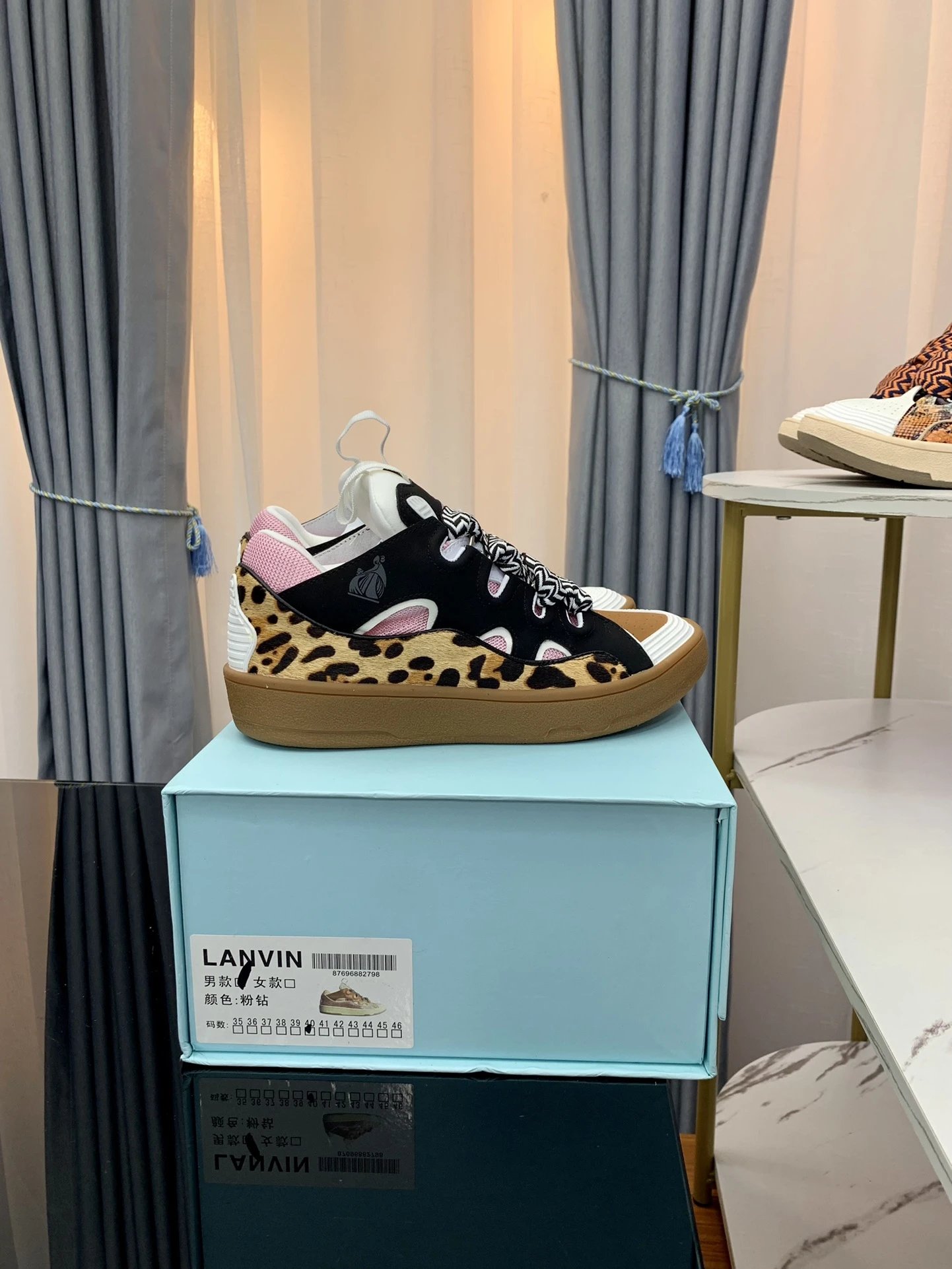 Lanvin Casual Sneakers Pink Black - Gallery Image 1 - Detailed View