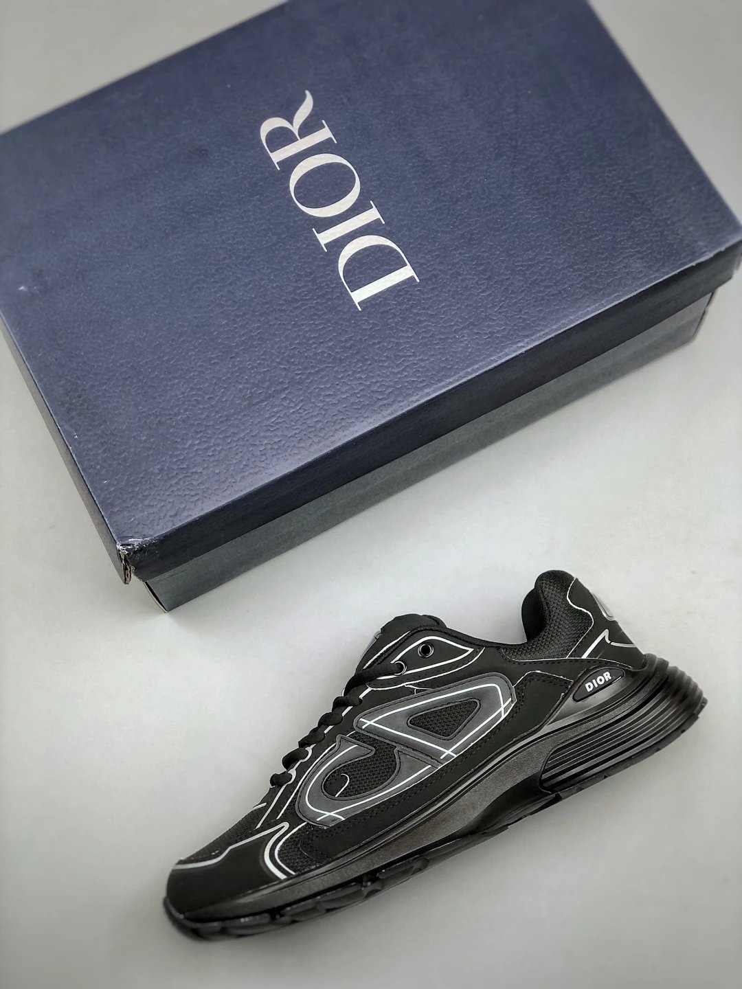 Dad Sneakers Casual Shoes Onyx Black - Gallery Image 4 - Detailed View