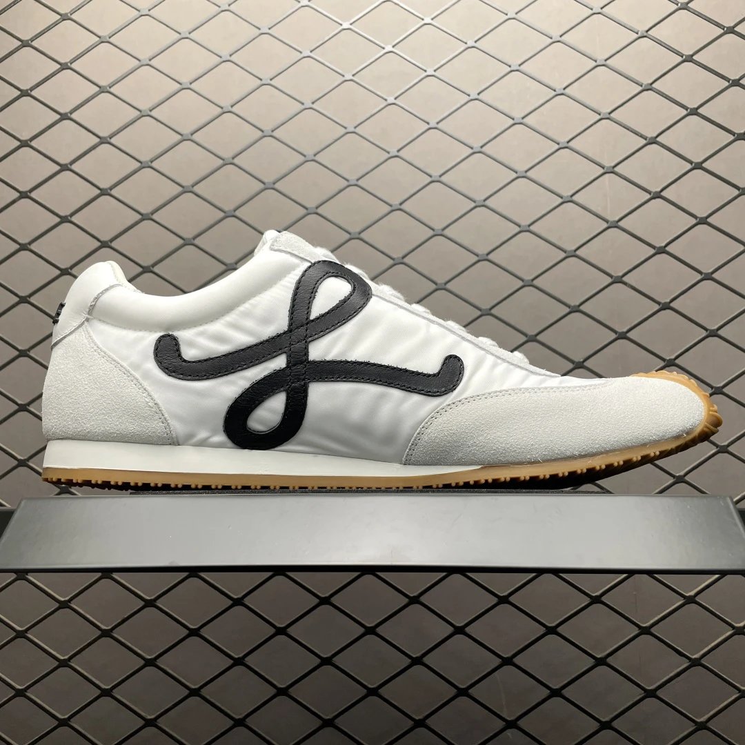 Loewe Ballet Runner Sneakers White Black - Gallery Image 2 - Detailed View