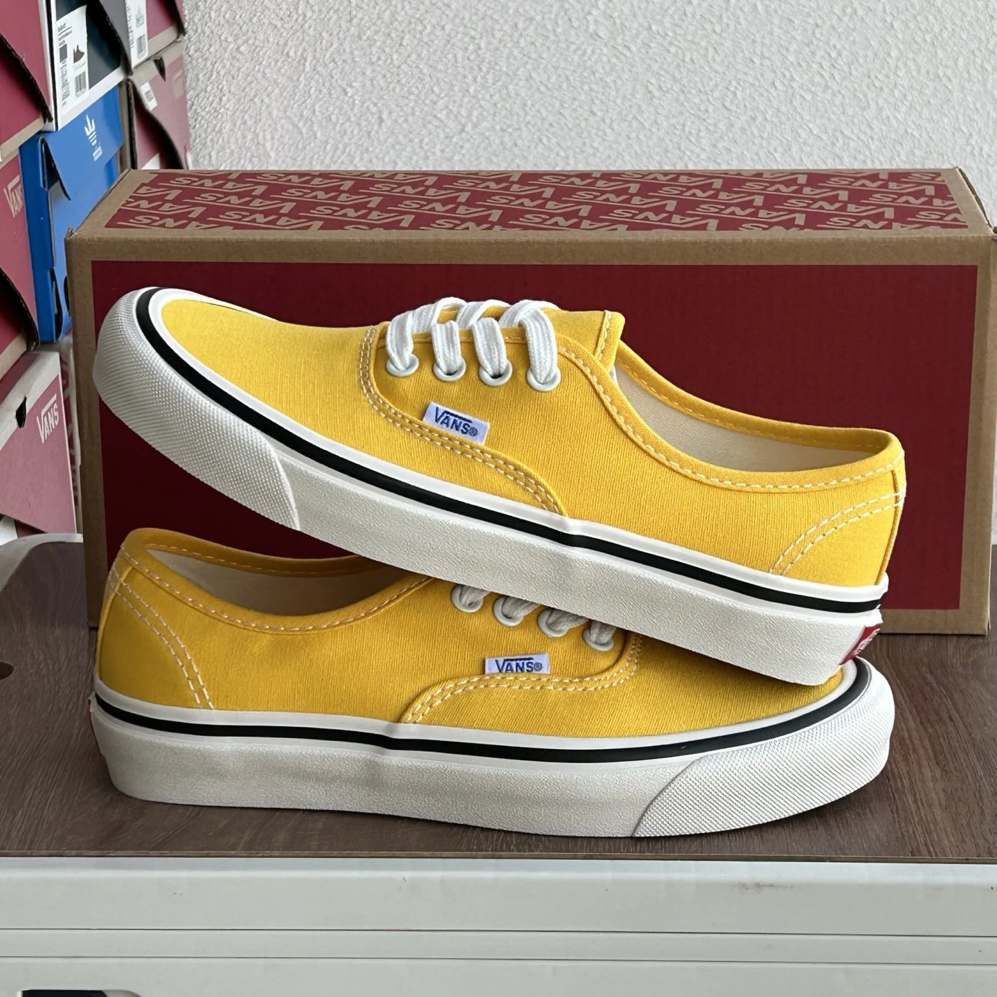Authentic Canvas Low Skate Shoes Goldenrod - Gallery Image 3 - Detailed View