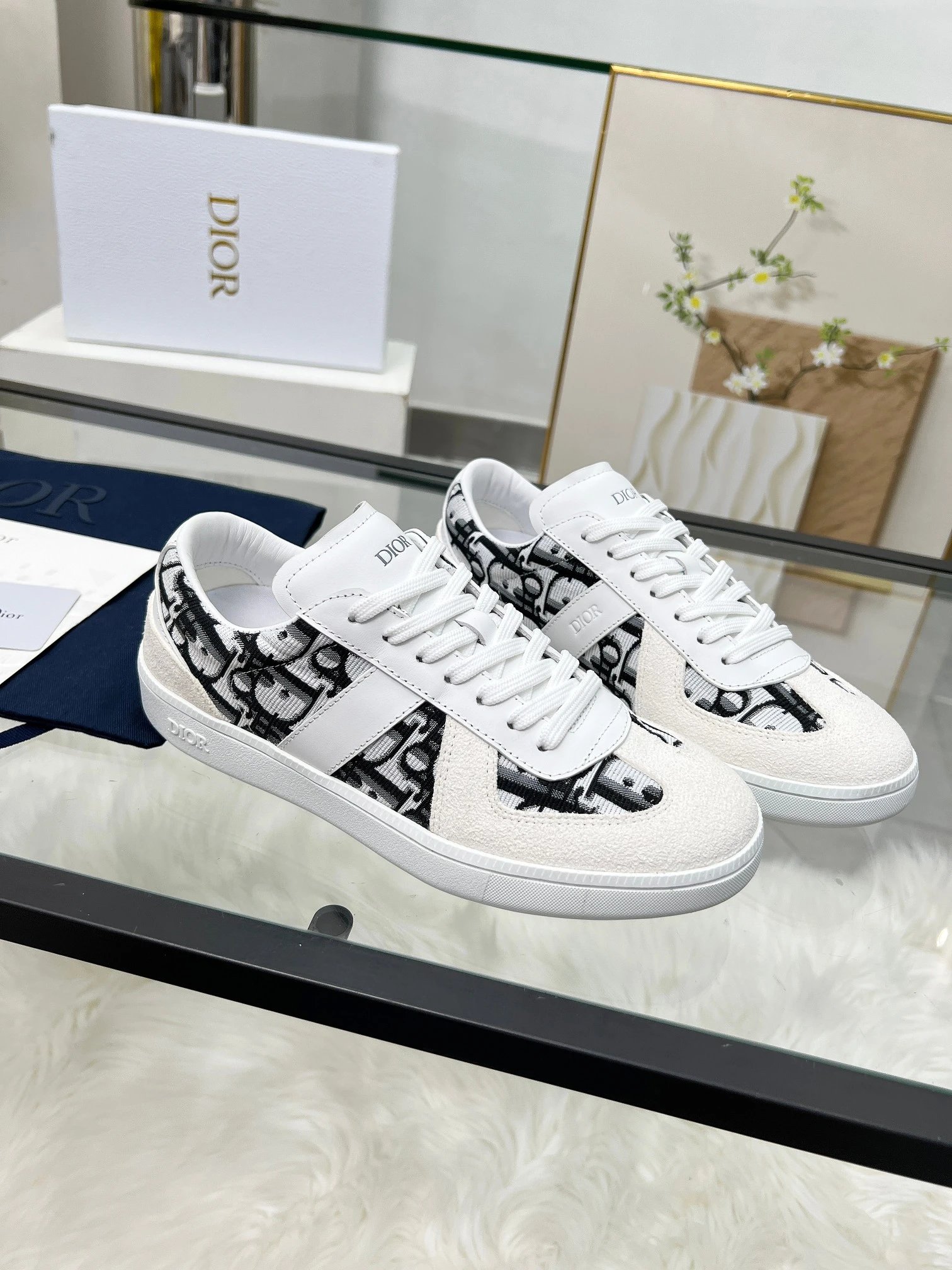 Dior B01 Sneakers Black White - High Quality Product Image - Cnfans