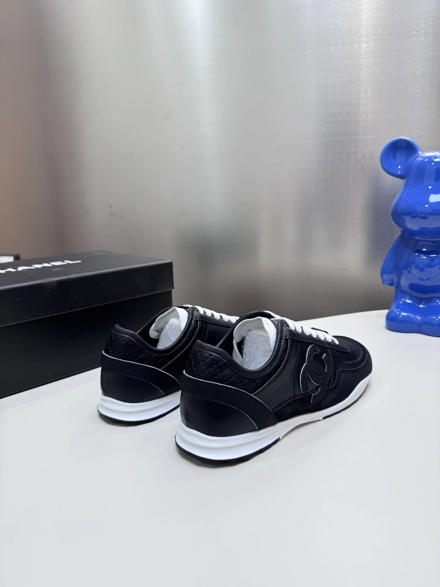 Chanel Panda Platform Sneakers Black - Gallery Image 5 - Detailed View