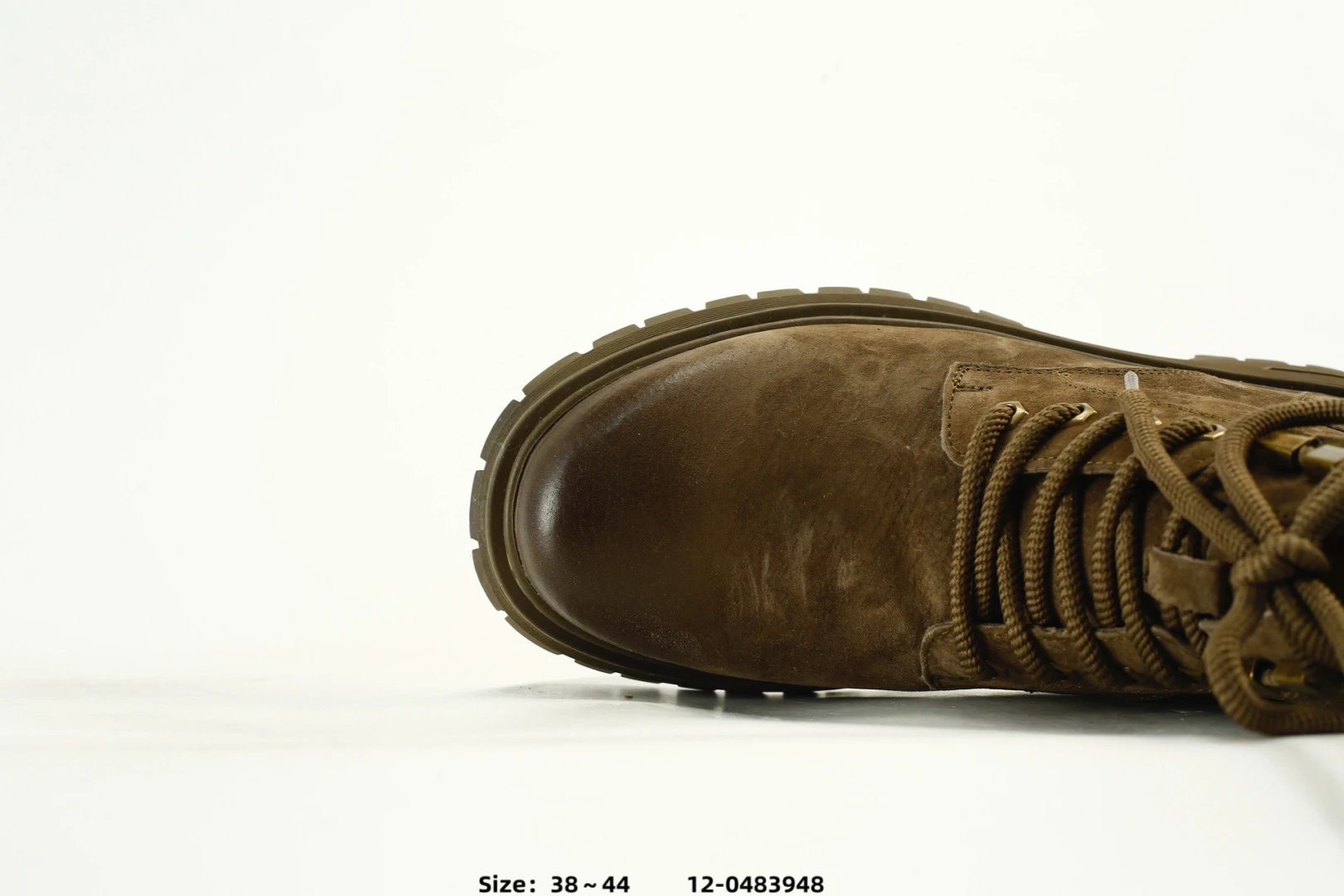 Premium Leather Outdoor Boots Rustic Brown - Gallery Image 6 - Detailed View