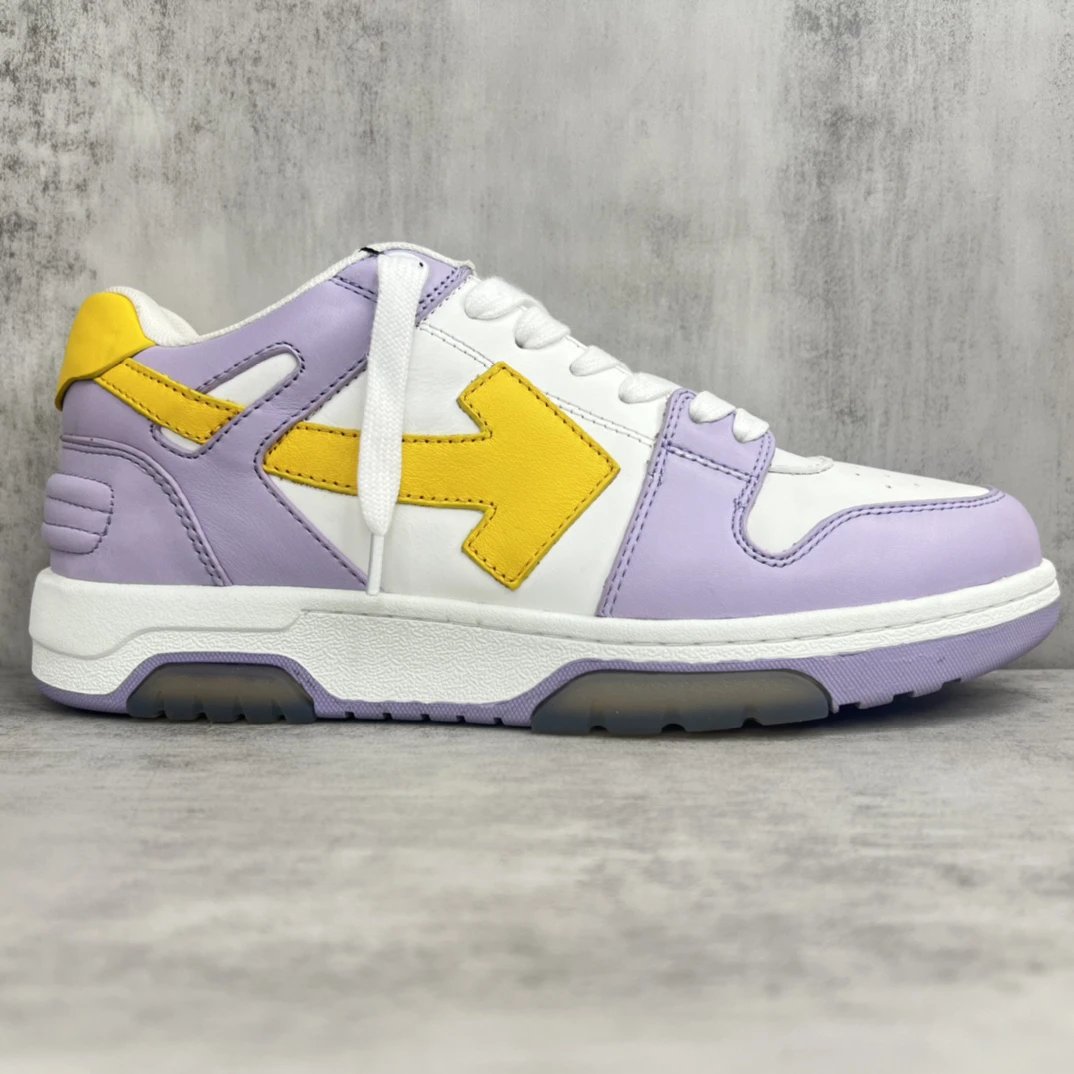 Off-White Low Sneakers Purple Yellow - Gallery Image 6 - Detailed View