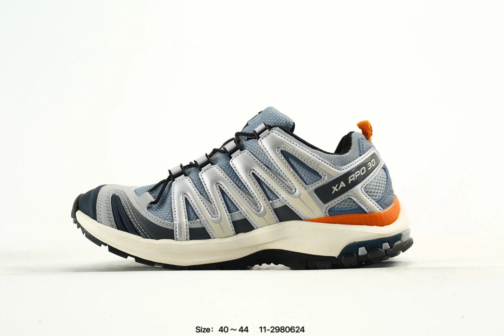 Salomon XT Whisper VOID Outdoor Shoes Grey Orange - Gallery Image 3 - Detailed View