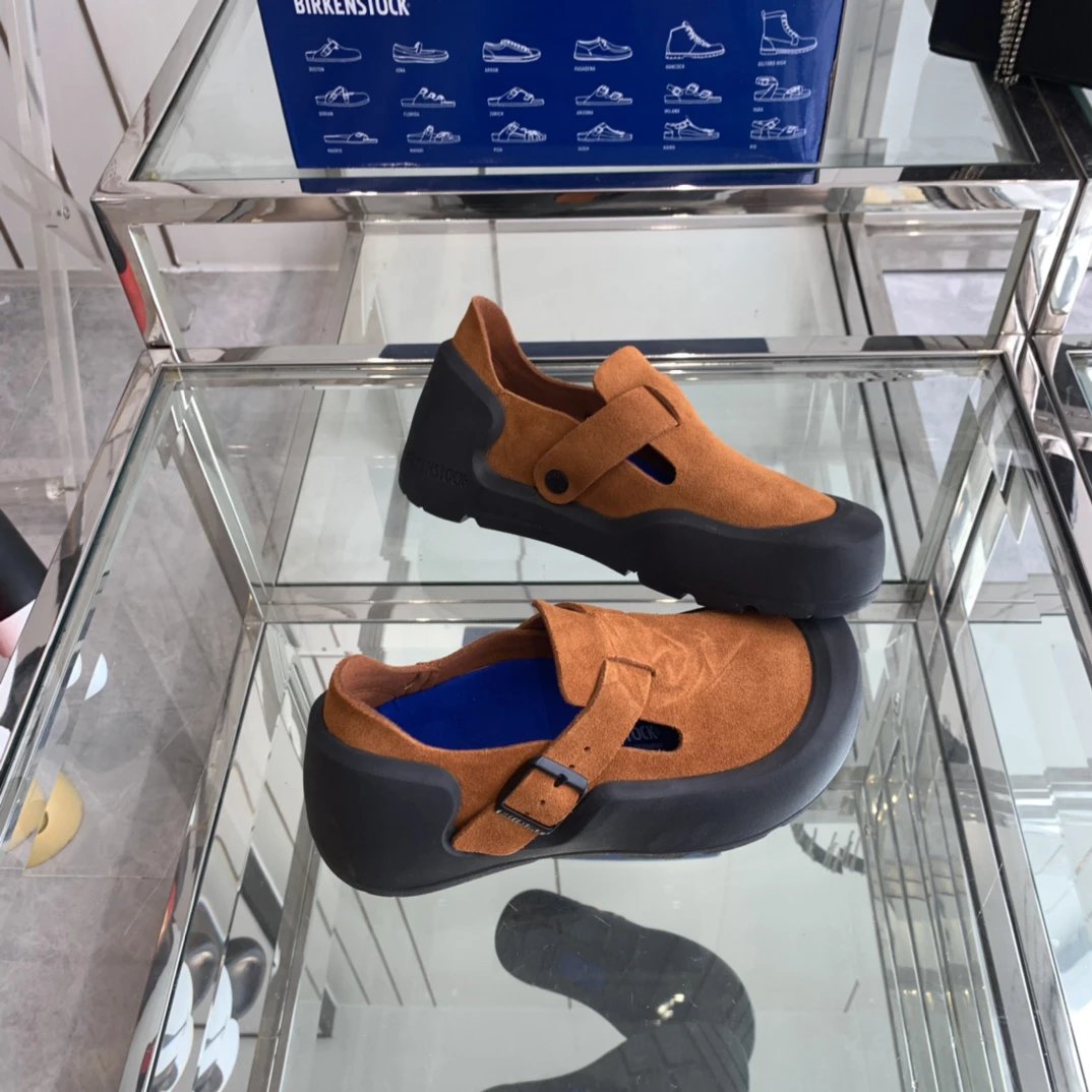 Suede Slip-On Loafers Ergonomic Design Rust Brown - Gallery Image 8 - Detailed View