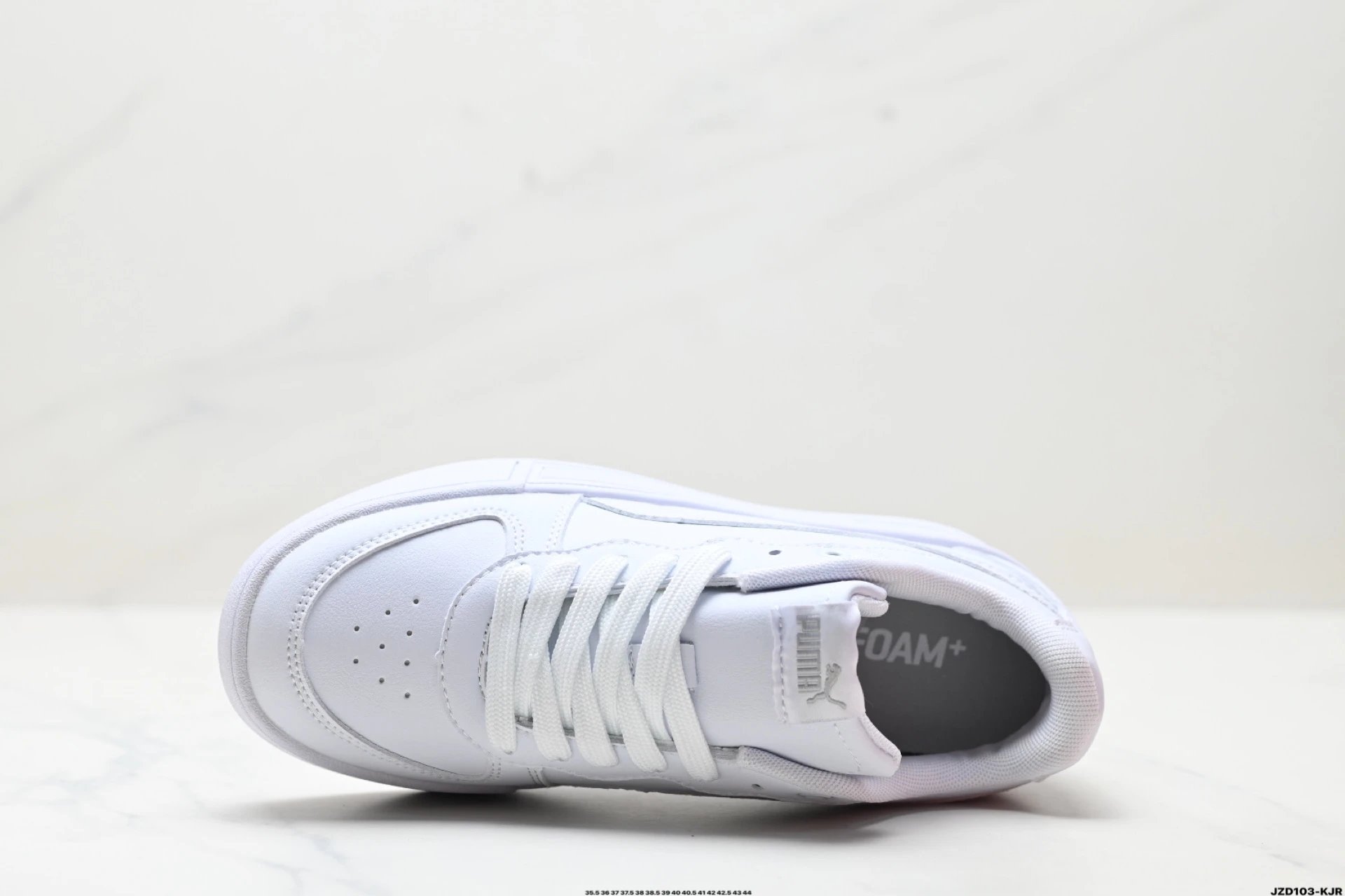 PUMA Skye Leather Sneakers White - Gallery Image 2 - Detailed View