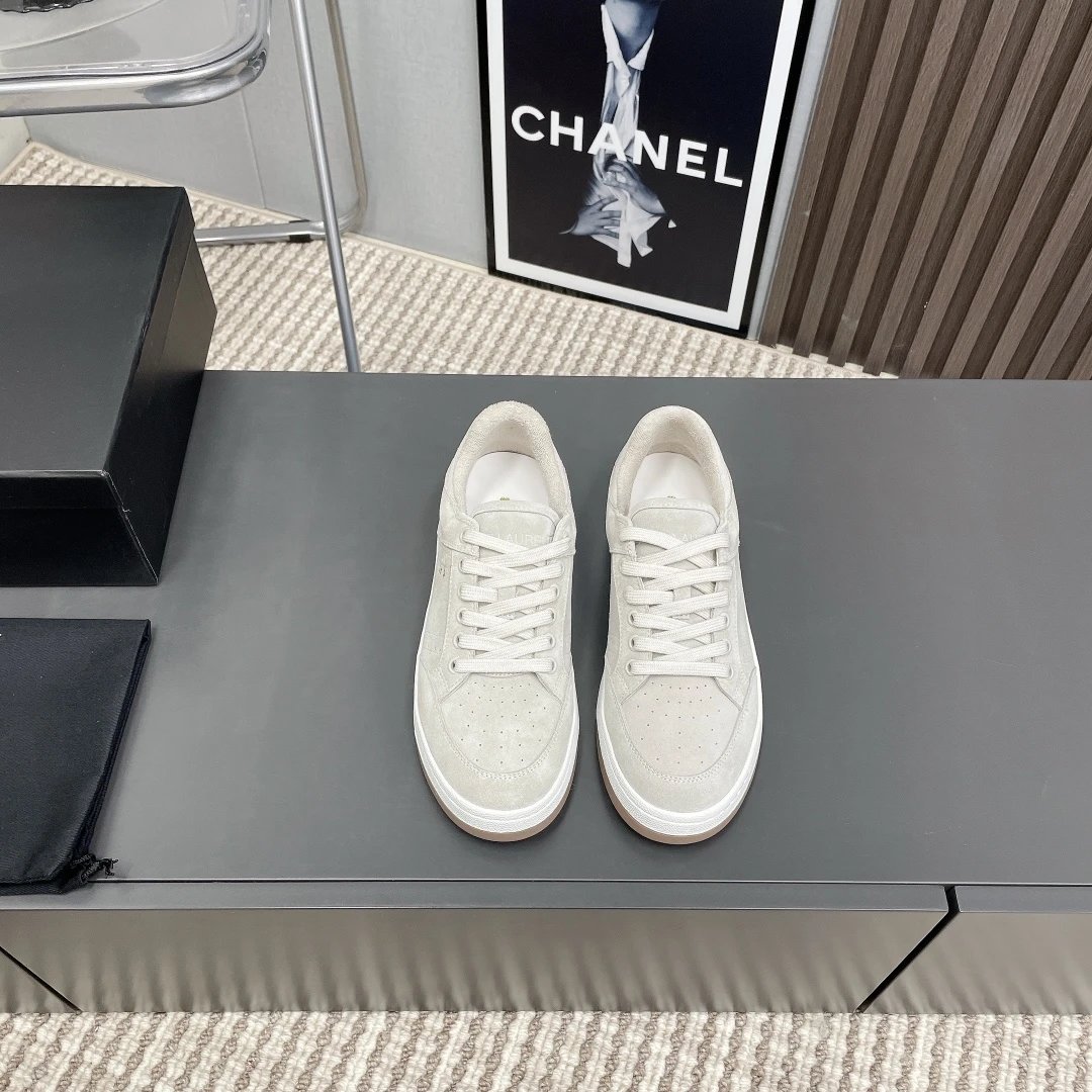 Saint Laurent SL61 Low Sneakers Beige - Gallery Image 3 - Detailed View