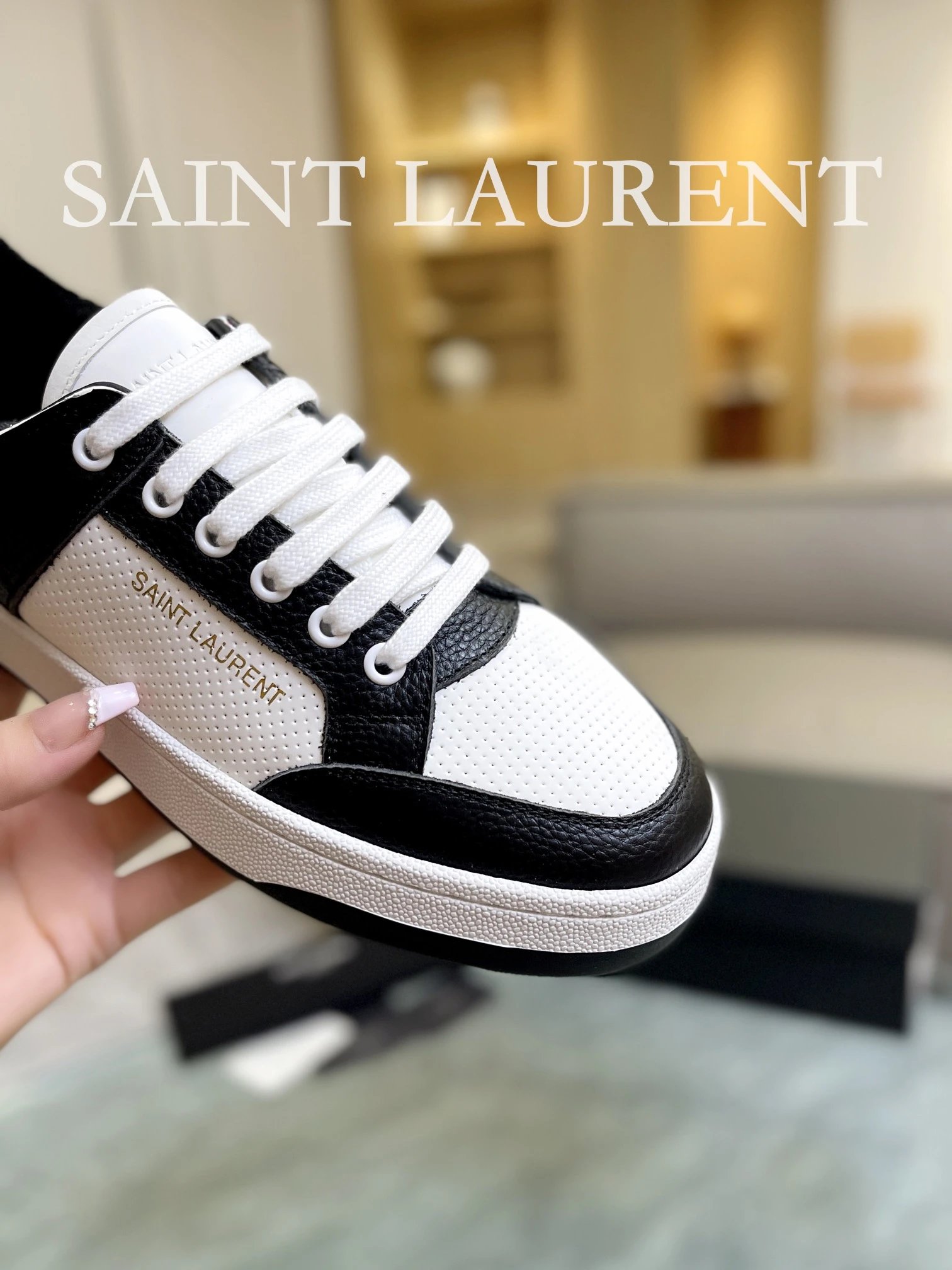 Saint Laurent Black Sneaker Multi - Gallery Image 8 - Detailed View