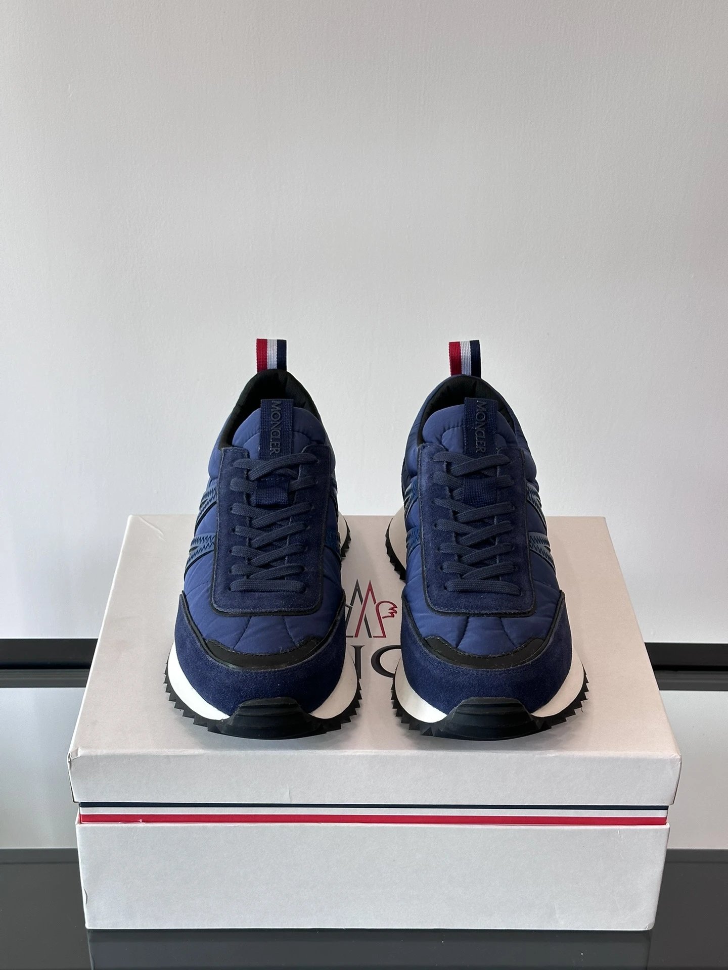Moncler Pacey Sneakers Blue - Gallery Image 3 - Detailed View