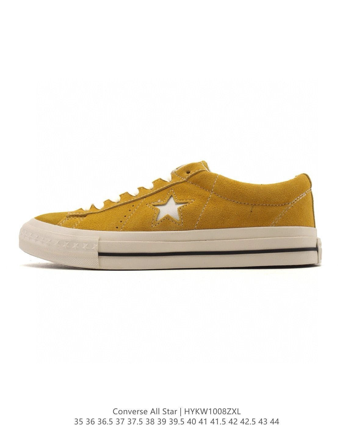 One Star Suede Skate Shoes Vintage Mustard - Gallery Image 1 - Detailed View