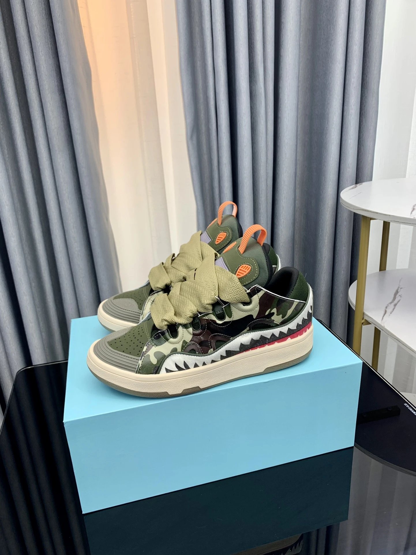 Lanvin Casual Sneakers Camo - Gallery Image 4 - Detailed View