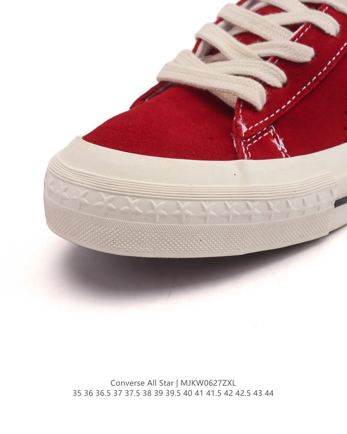 One Star 95 Suede Skate Shoes Crimson Red - Gallery Image 6 - Detailed View
