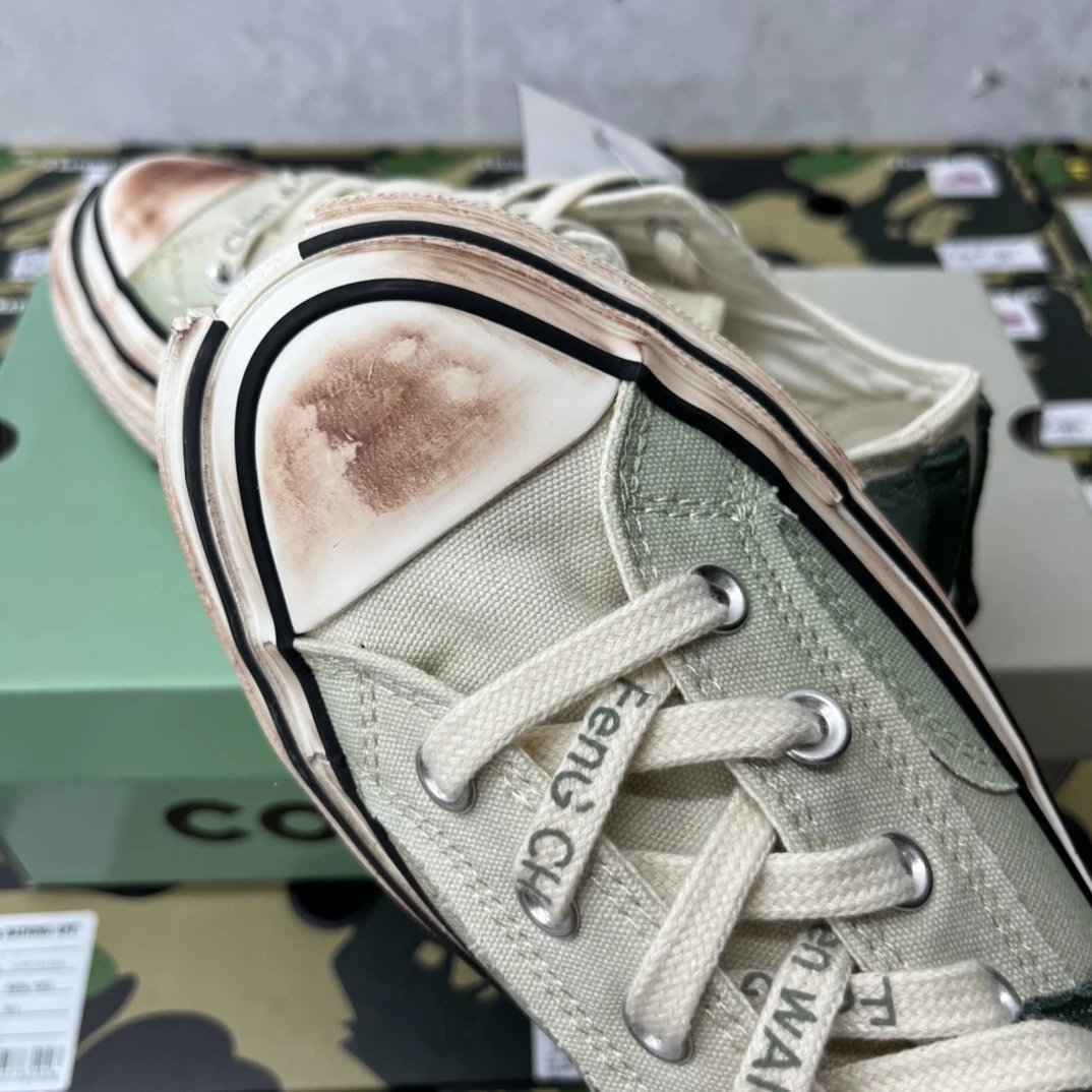 Deconstructed Canvas Chunk 70 Sneakers Sage Green - Gallery Image 6 - Detailed View