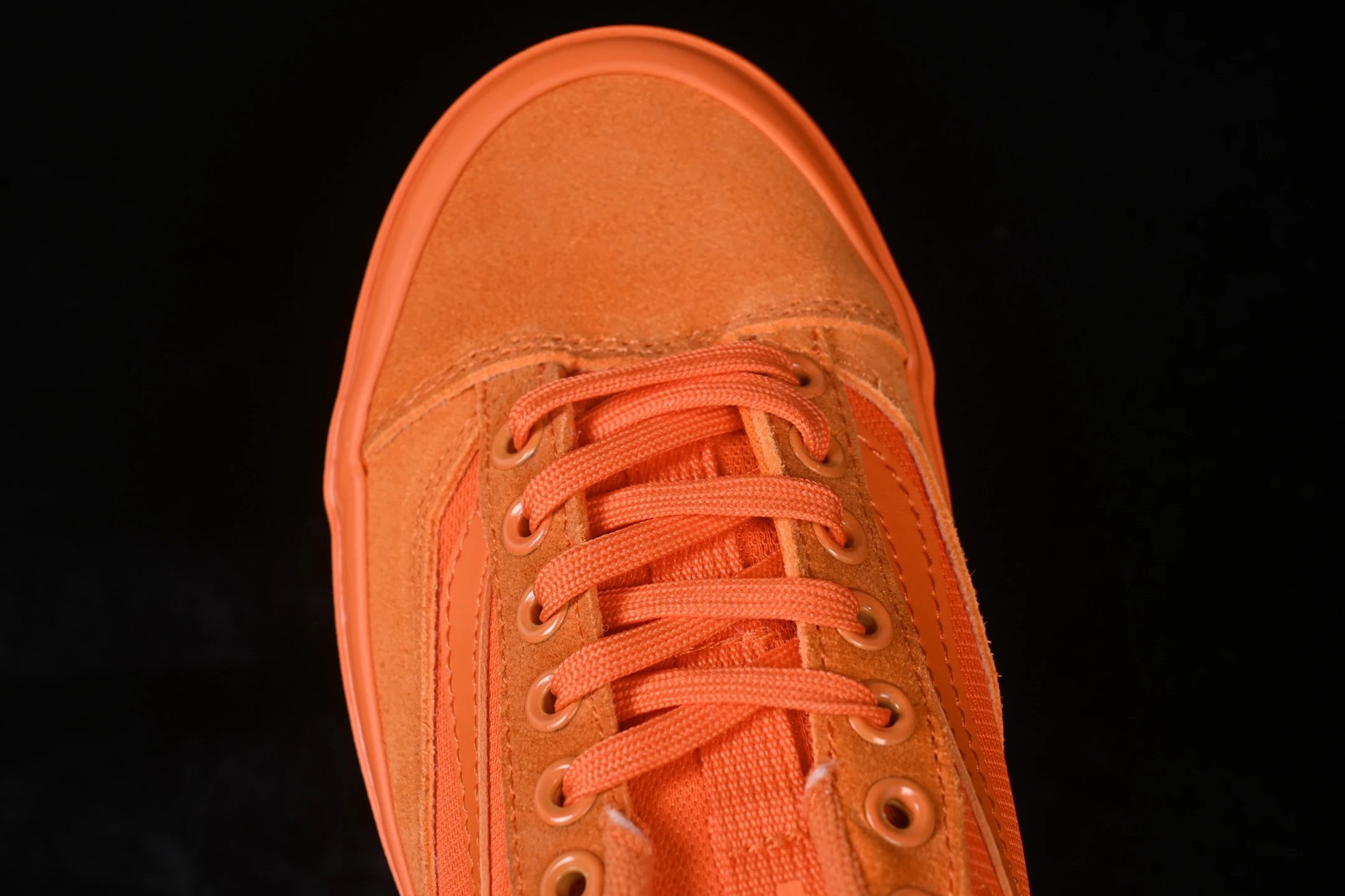 Low Top Skate Shoes Suede Canvas Solar Orange - Gallery Image 7 - Detailed View
