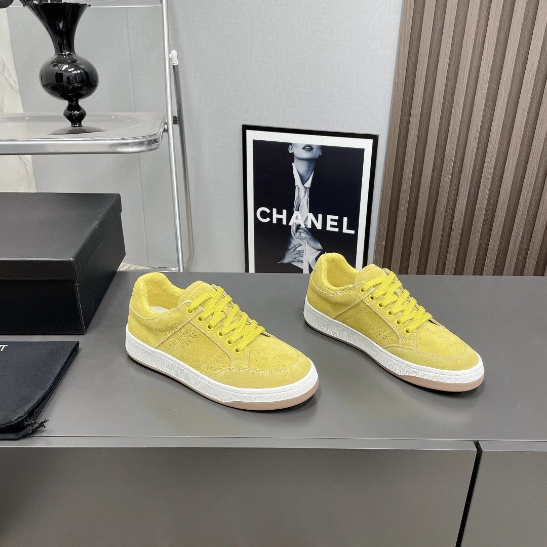 YSL SL61 Sneakers Yellow - Gallery Image 4 - Detailed View