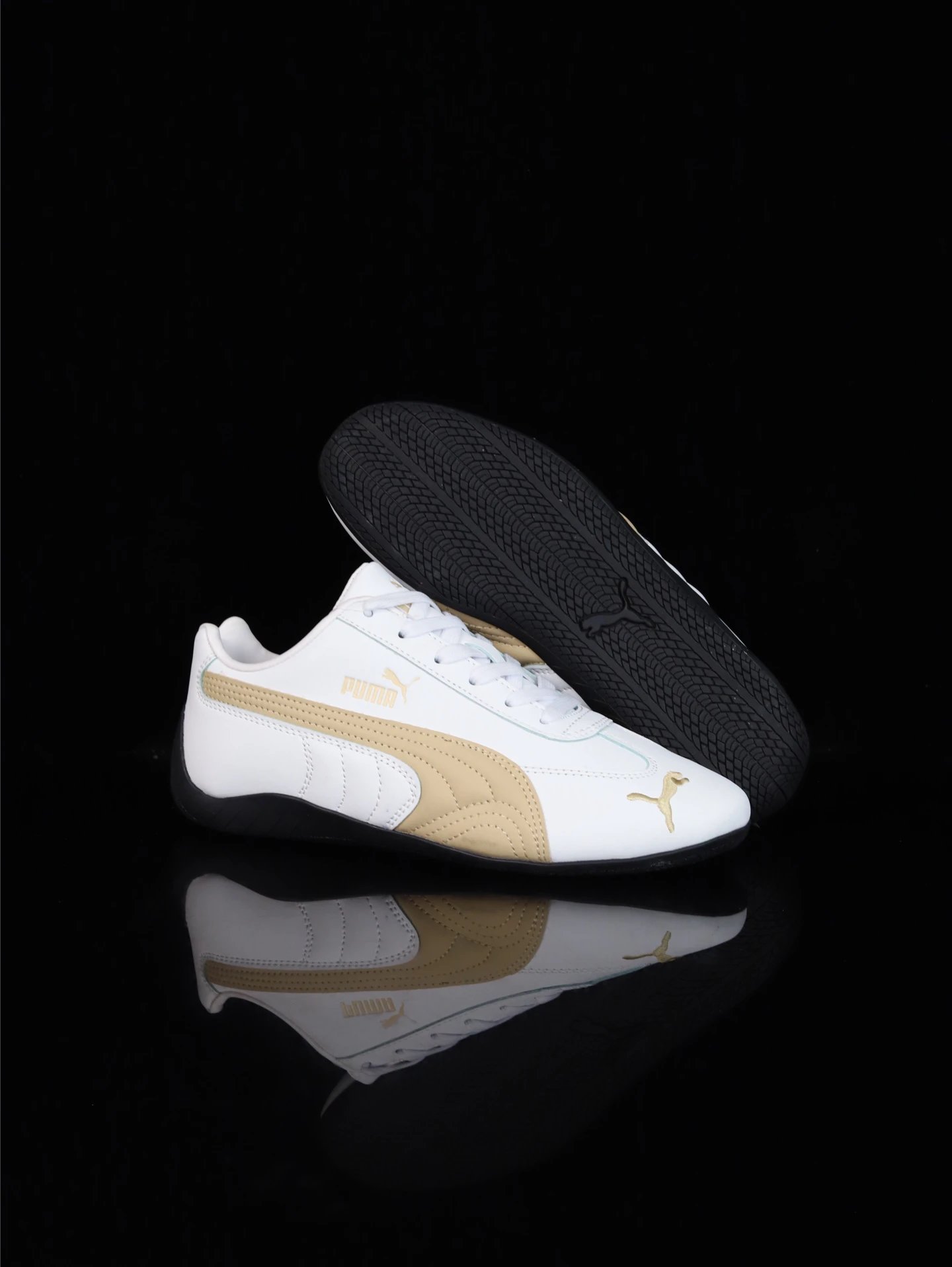 Puma Roma M Motorsport Sneakers White-Gold - High Quality Product Image - Cnfans