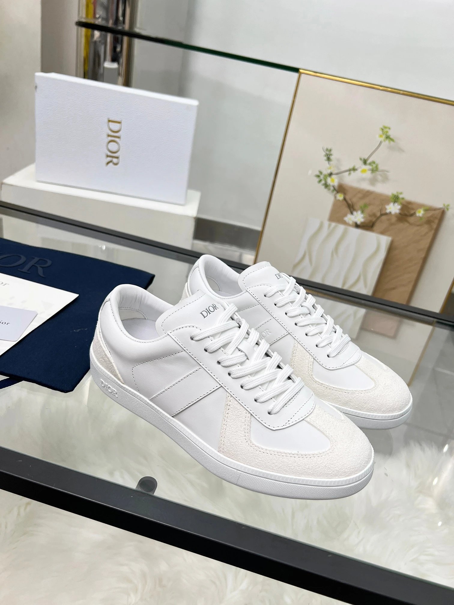 Dior B01 Leather Sneakers White - High Quality Product Image - Cnfans