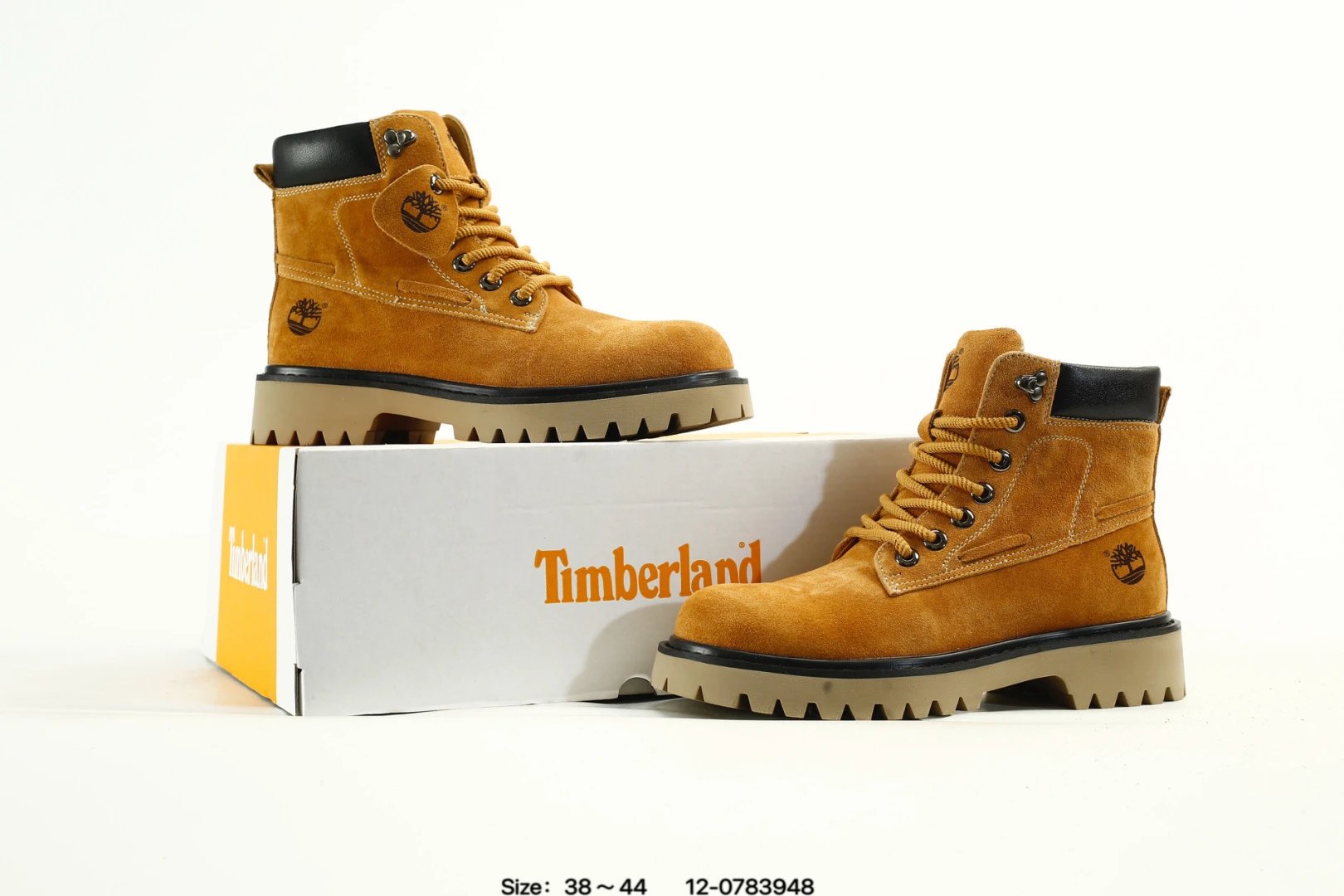 Outdoor Suede Boots Ochre - Gallery Image 2 - Detailed View