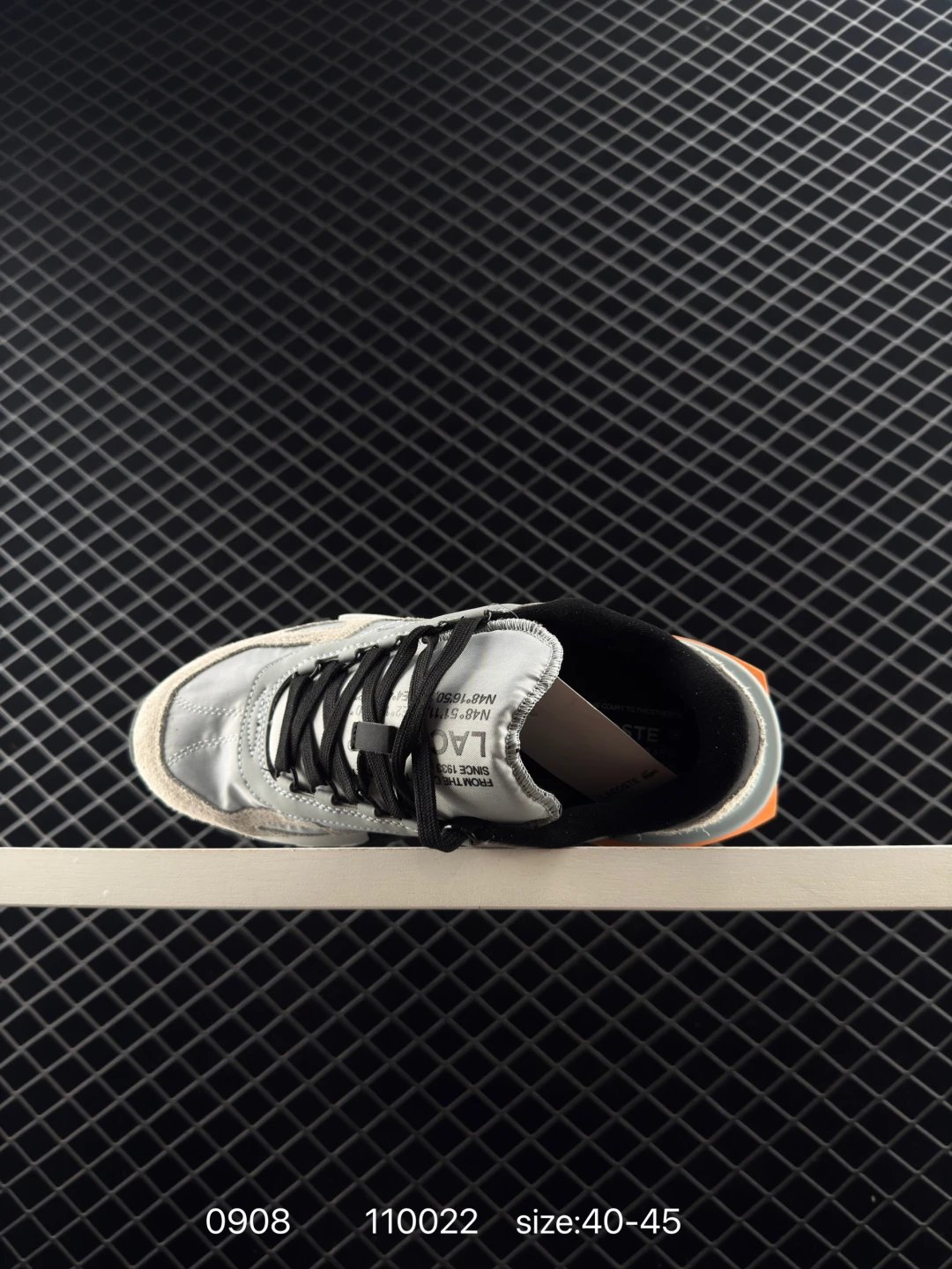 Lacoste Elite Active Leather Sneakers Grey - Gallery Image 4 - Detailed View