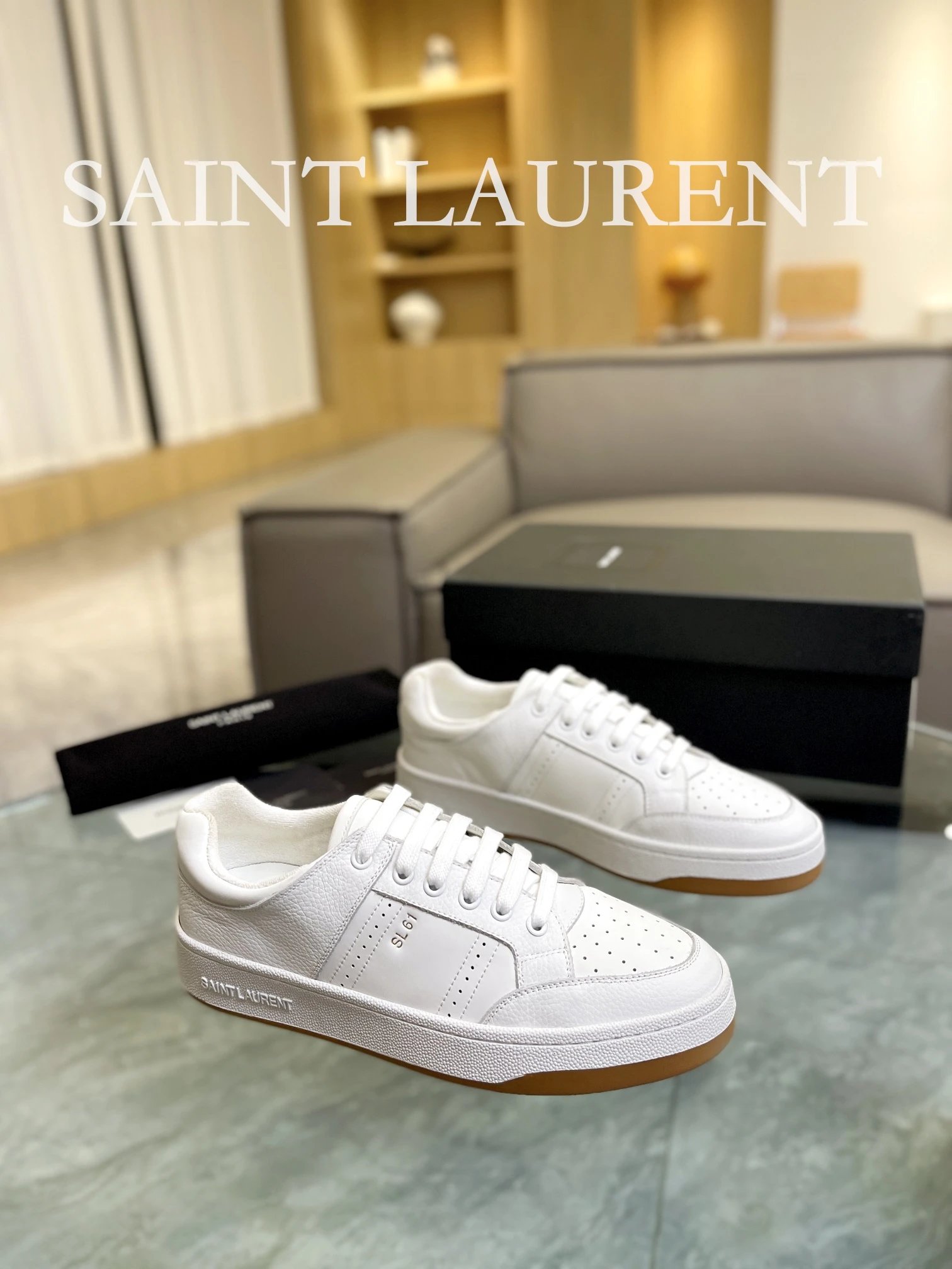 Saint Laurent SL61 Sneakers White - Gallery Image 1 - Detailed View