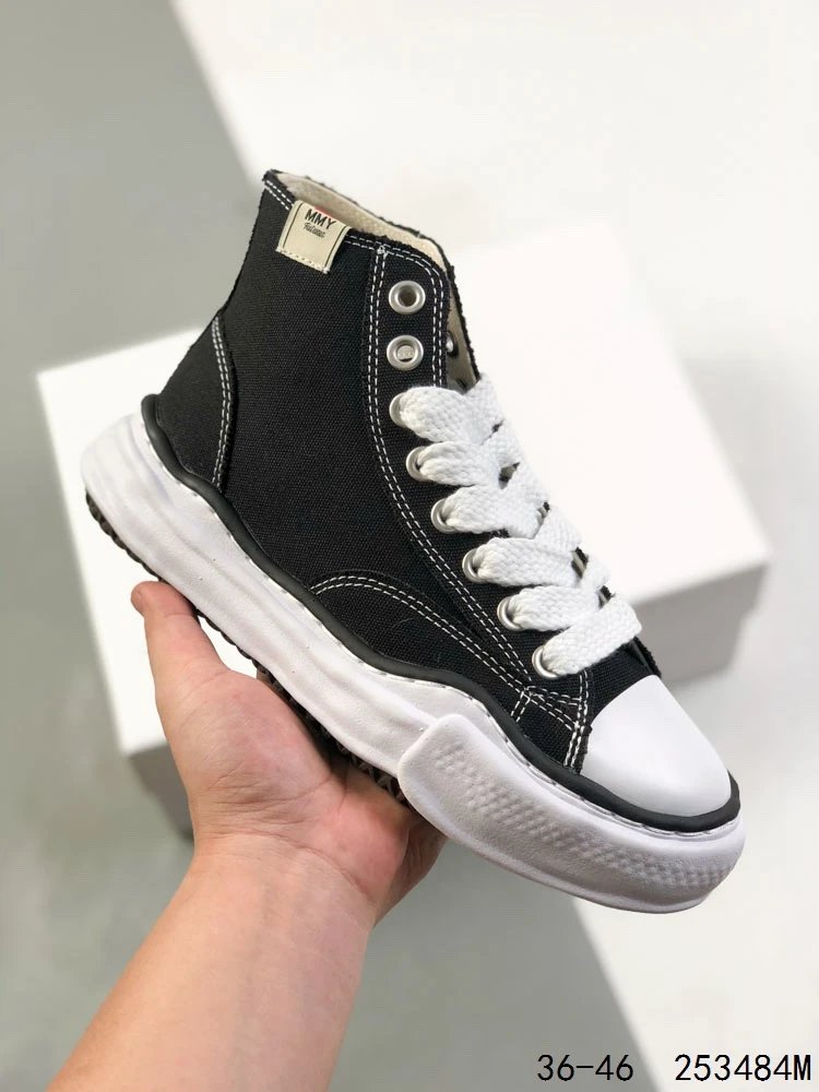 Maison Mihara Yasuhiro MMY Original Sole High Sneaker Black Beige - High Quality Product Image - Cnfans