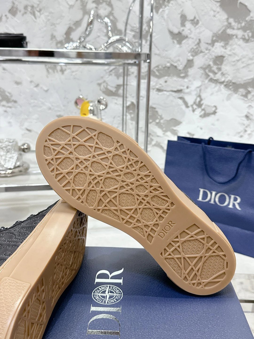 Casual Cotton Sneakers in Midnight Black - Gallery Image 6 - Detailed View