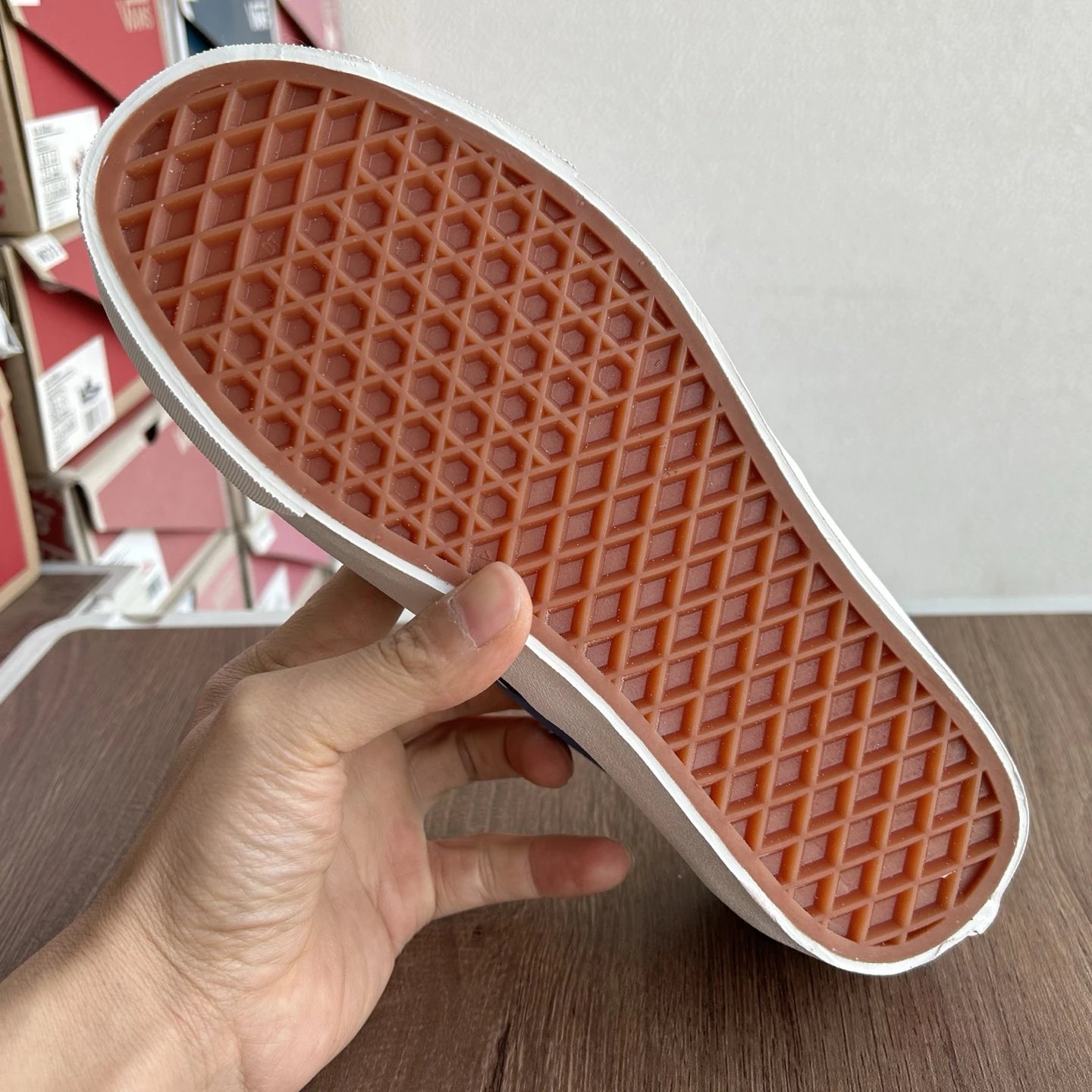 Authentic Low Canvas Sneakers Navy Blue - Gallery Image 8 - Detailed View