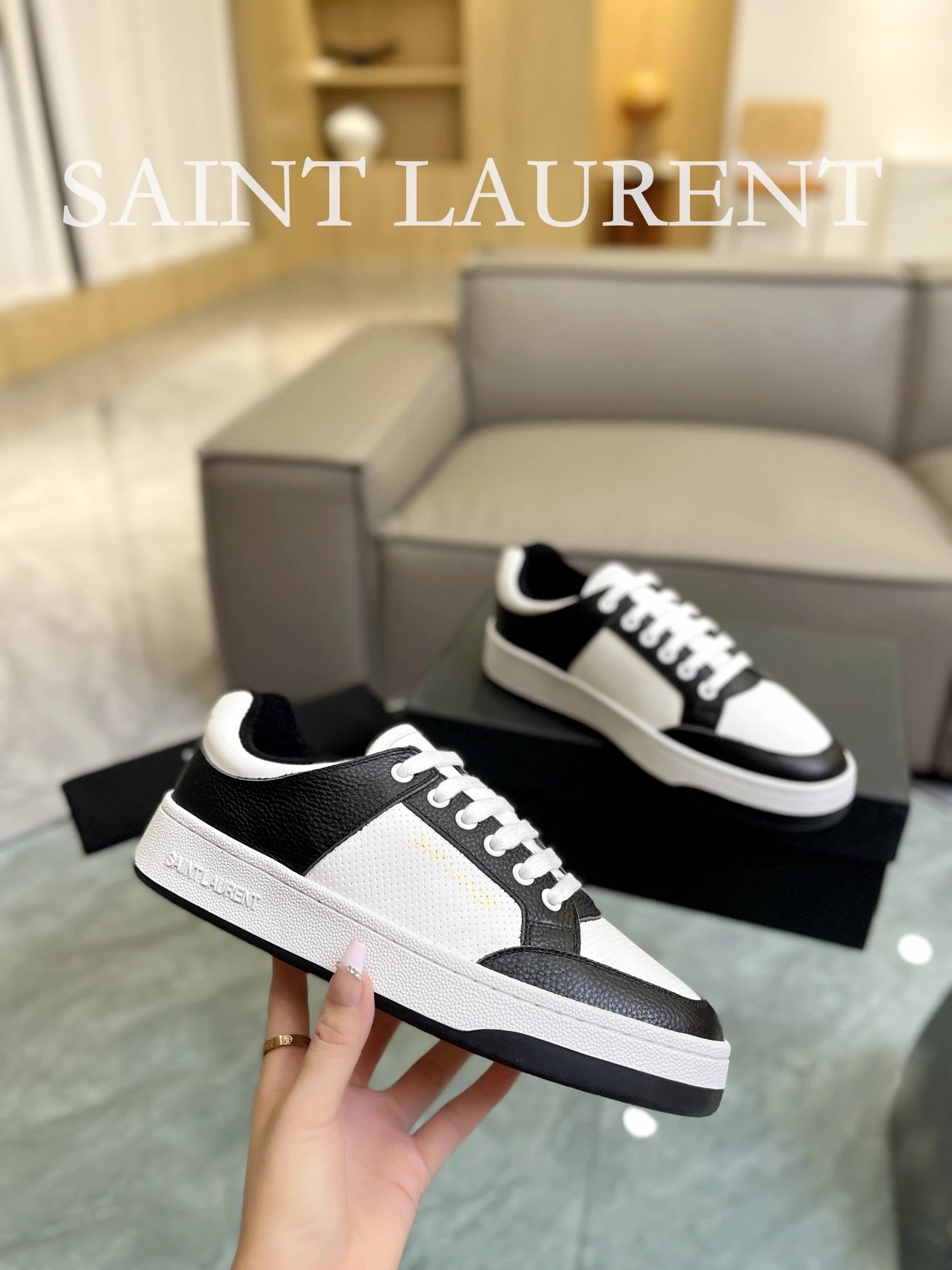 Saint Laurent Black Sneaker Multi - Gallery Image 5 - Detailed View